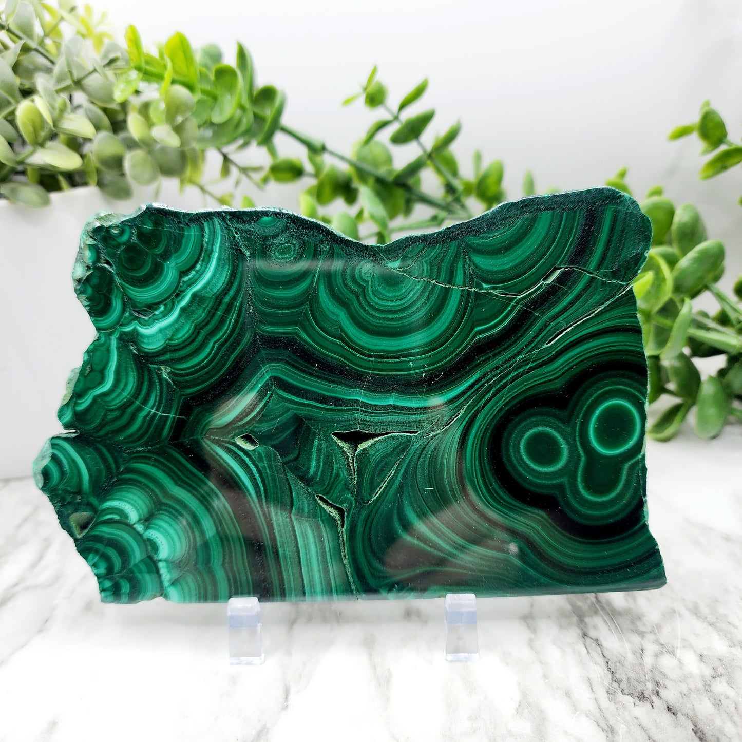 Malachite slab from Congo