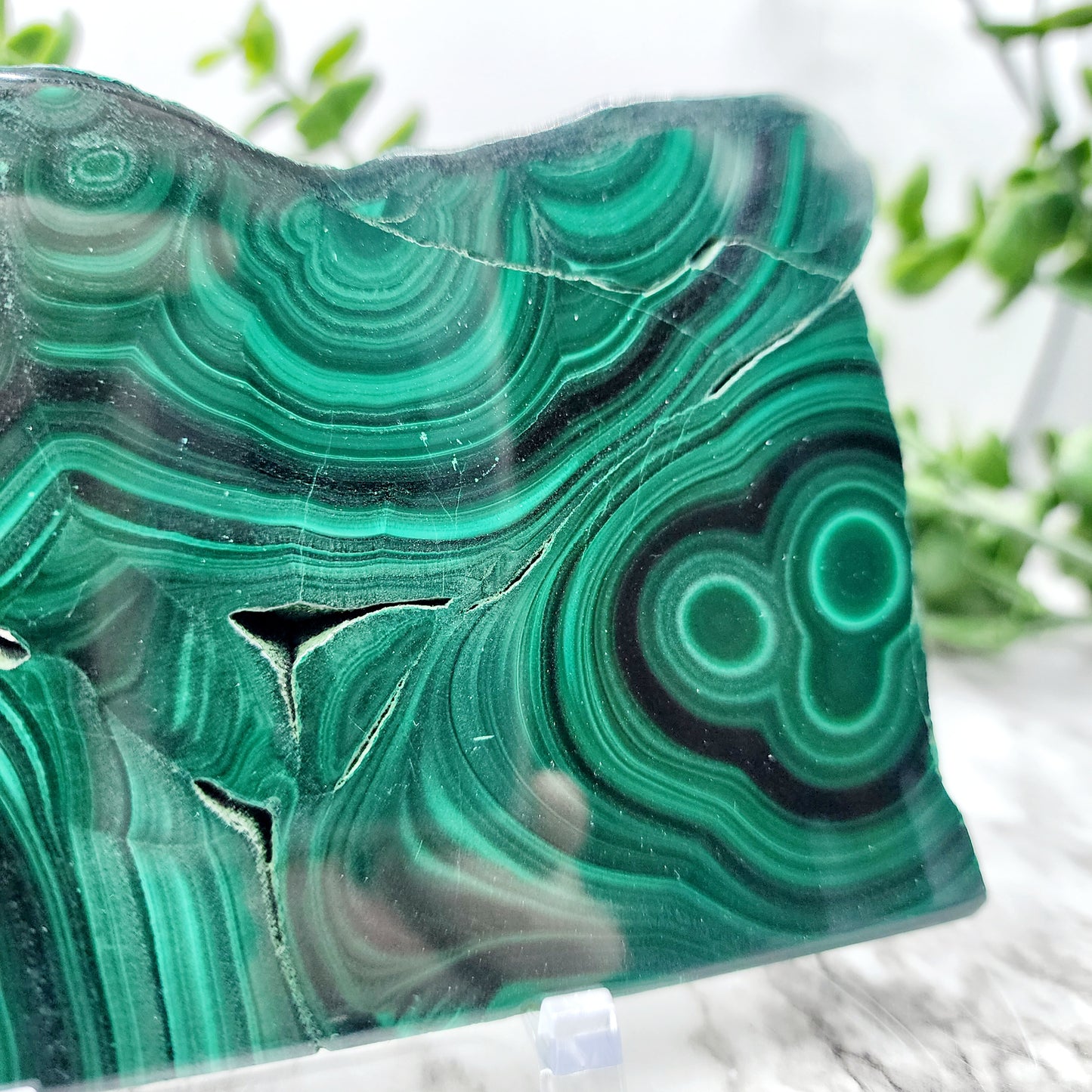 Malachite slab from Congo