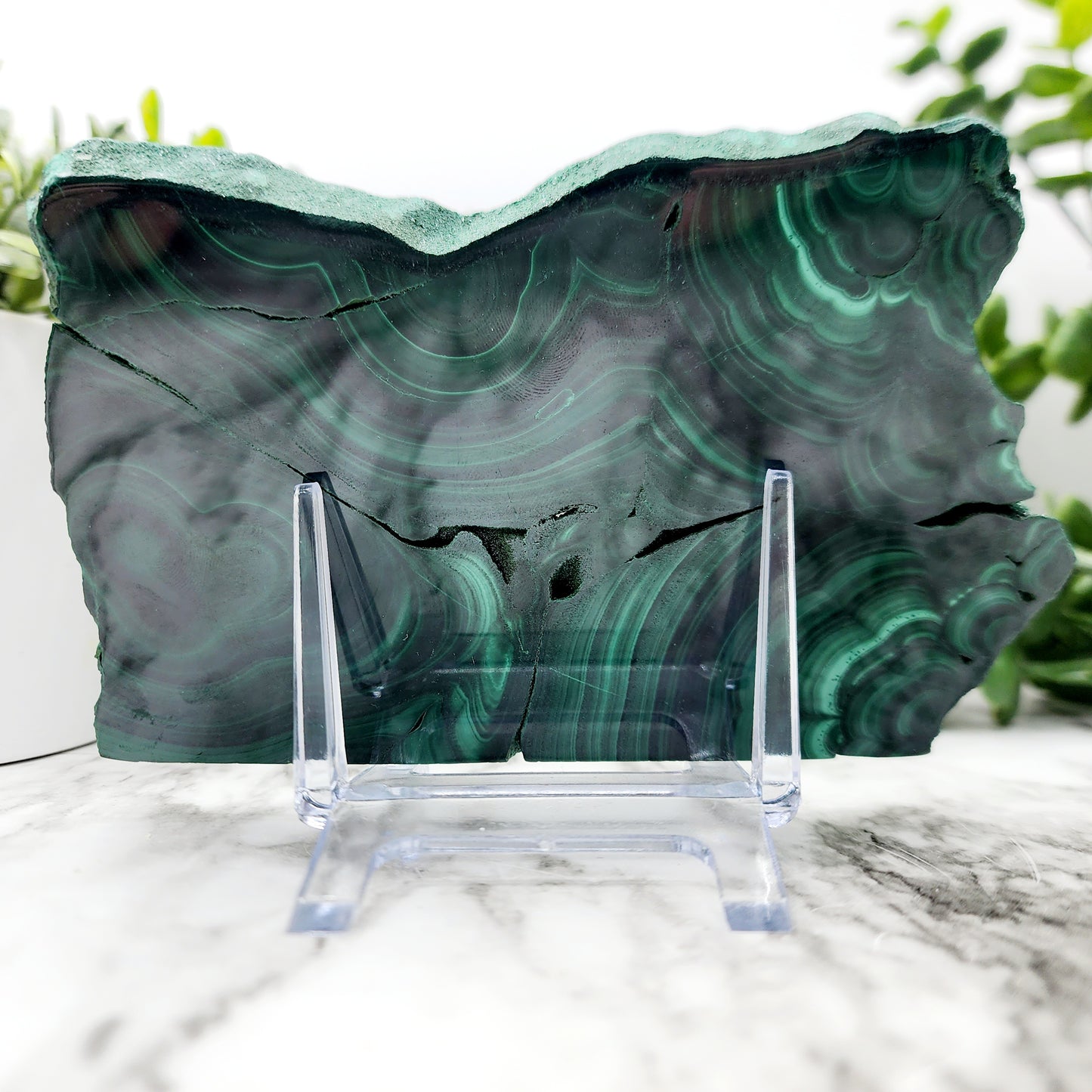 Malachite slab from Congo