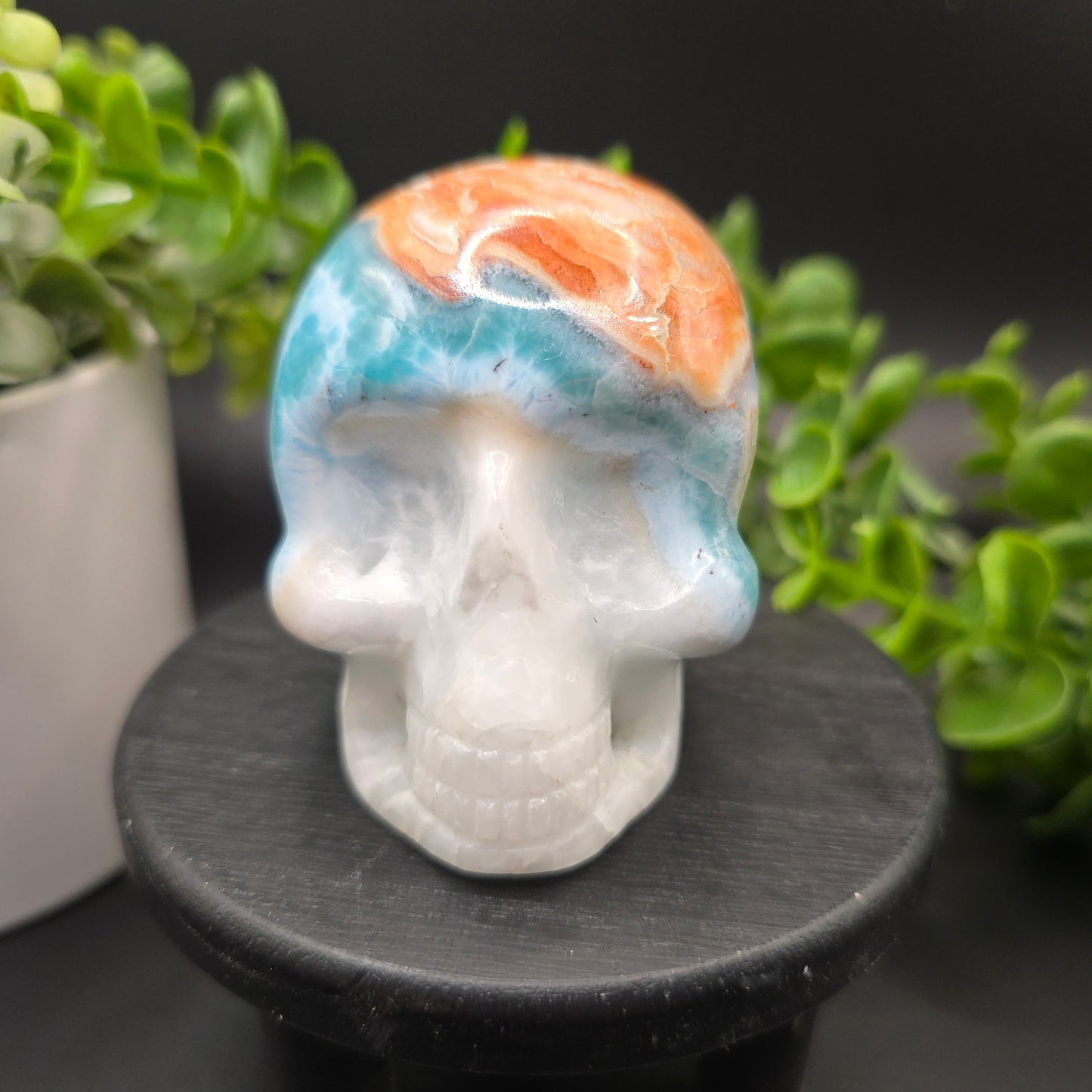 Larimar Skull