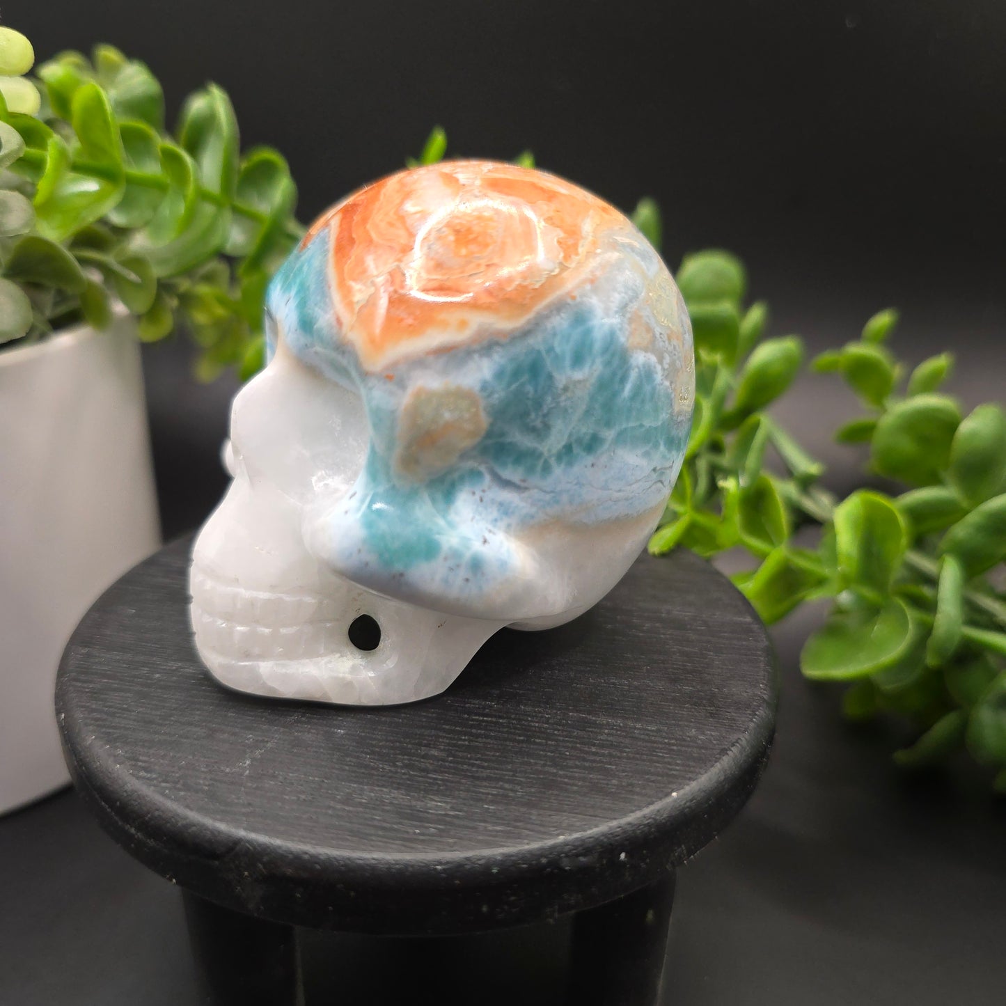 Larimar Skull