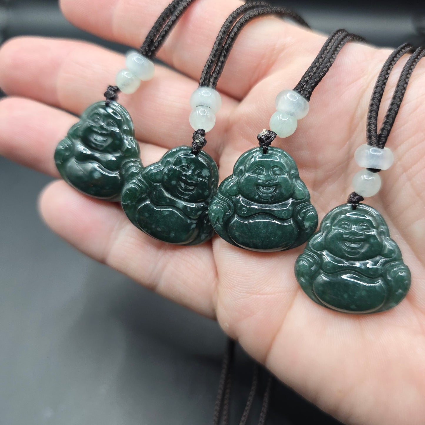 Jade Buddha necklace