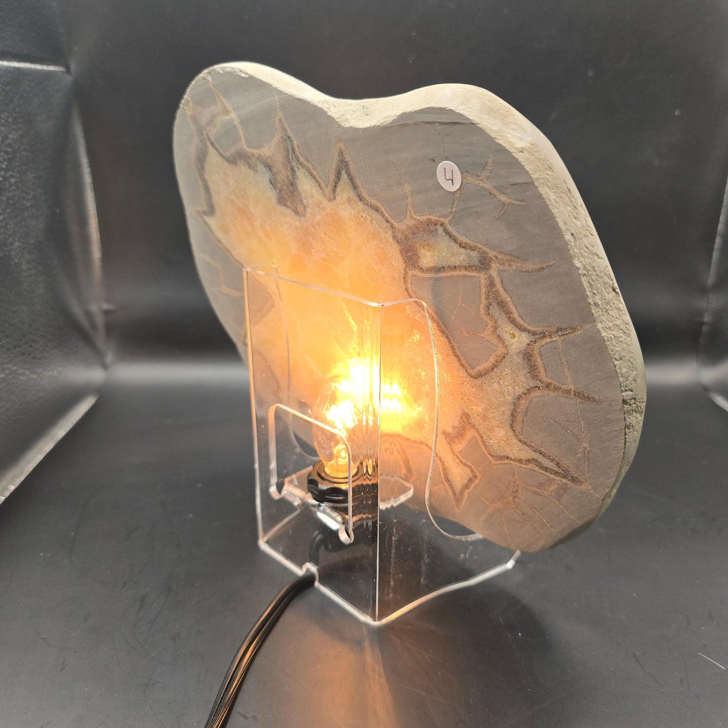 Septarian slab w night light #5