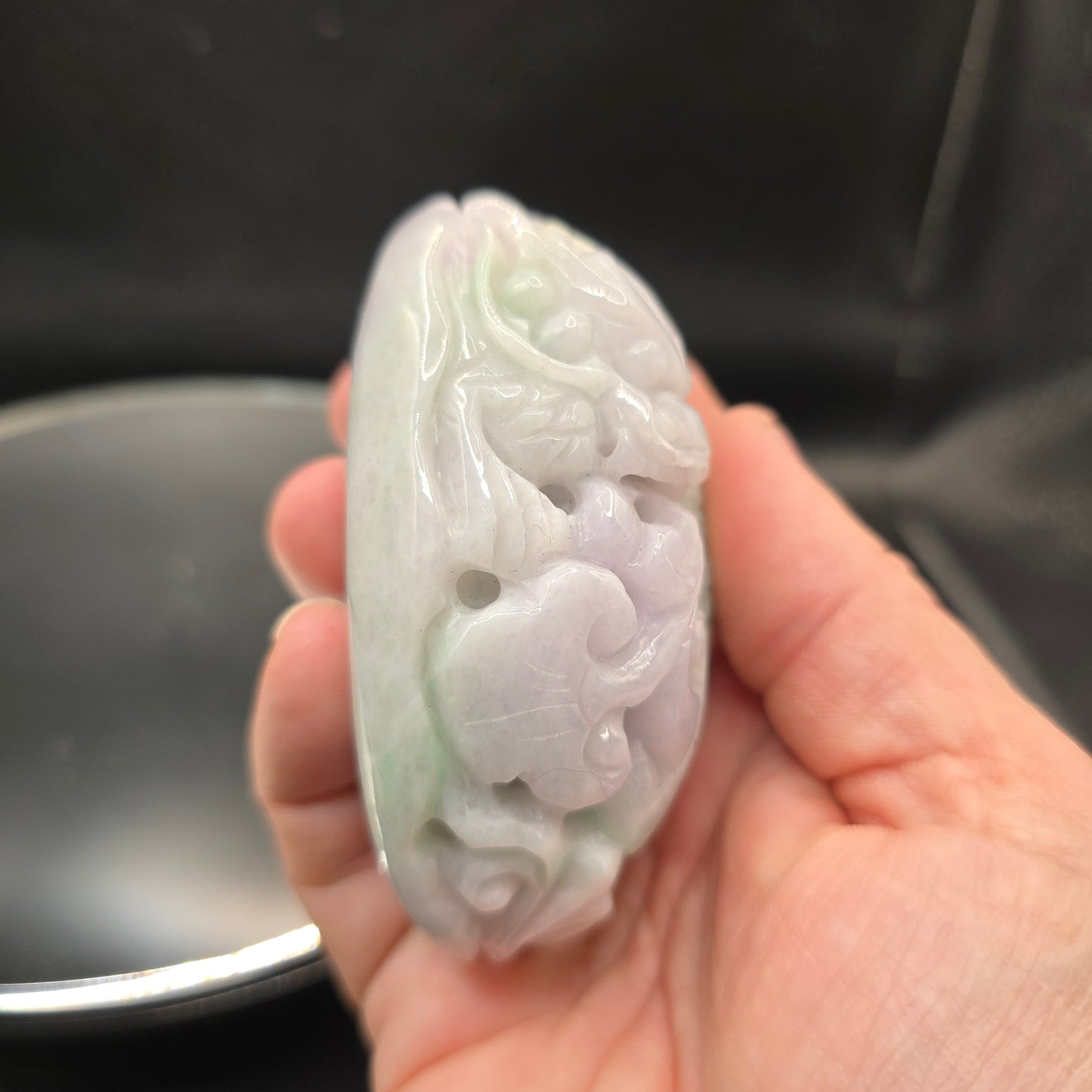 Lavender and green Jade Dragon