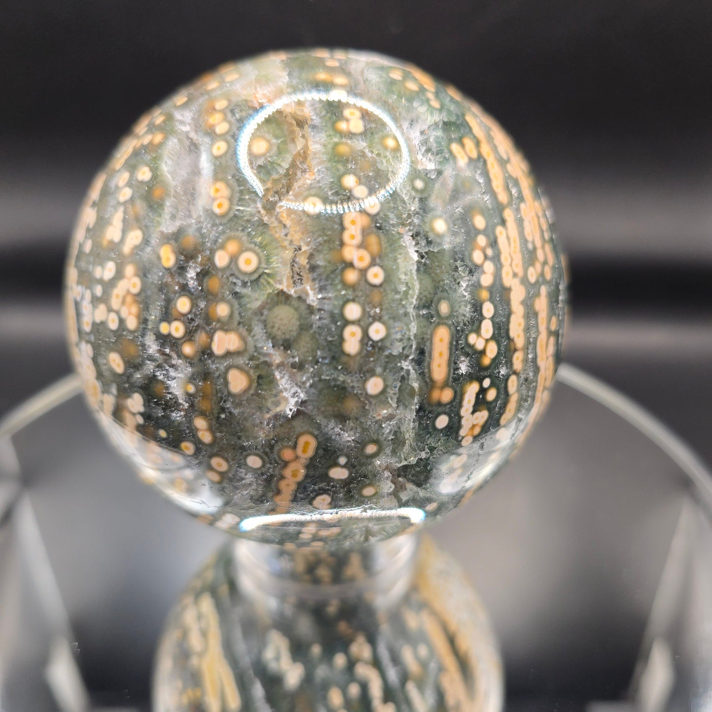 Ocean Jasper Sphere from Veinless Mine Madagascar