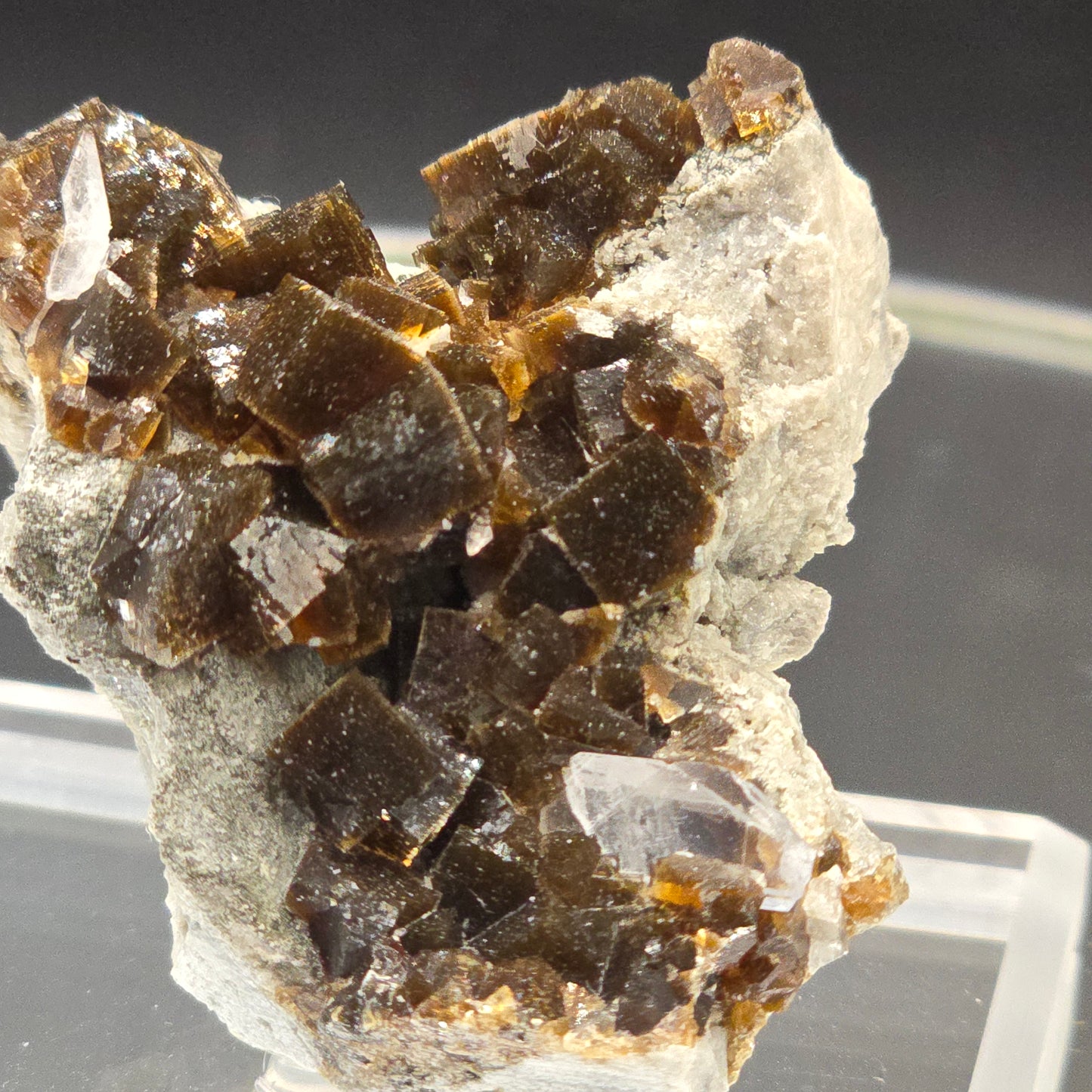 Fluorite w celestite clay center Ohio