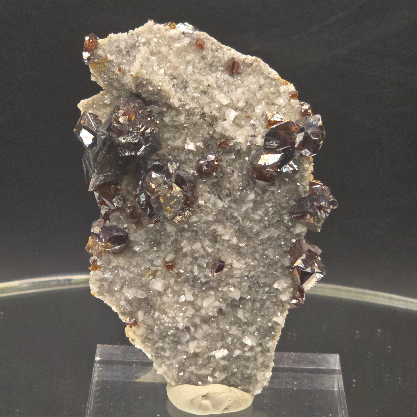 Sphalerite w calcite from Elmwood Mine Tennessee