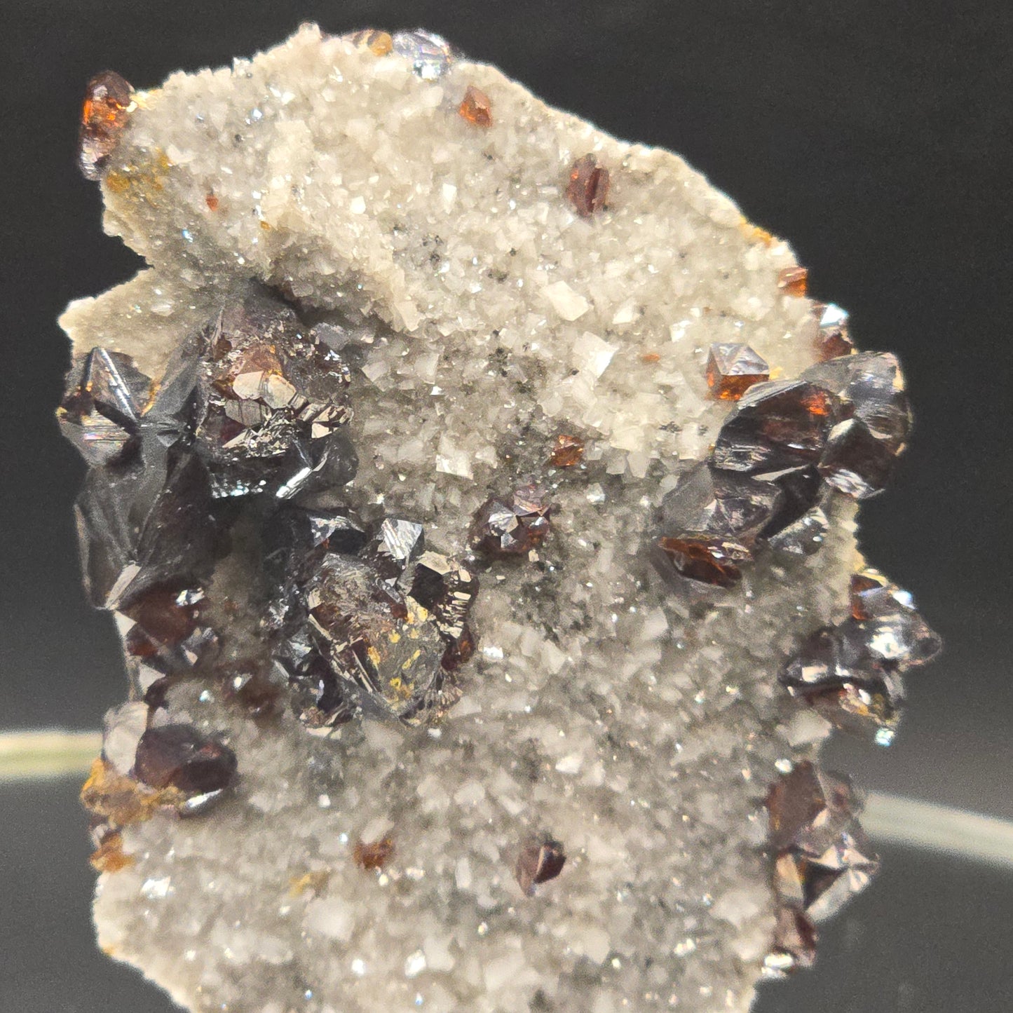 Sphalerite w calcite from Elmwood Mine Tennessee