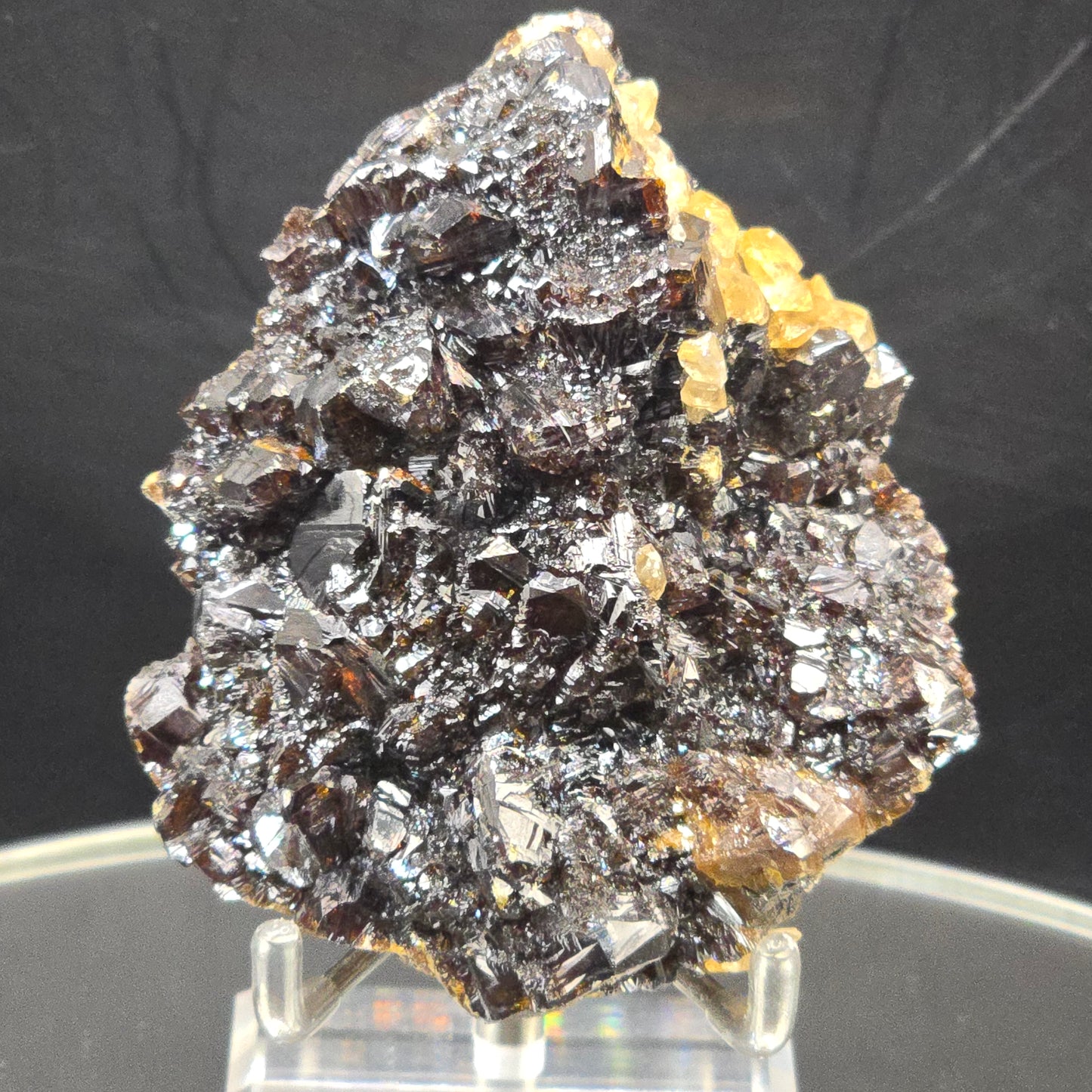 Sphalerite w calcite from Elmwood Mine Tennessee