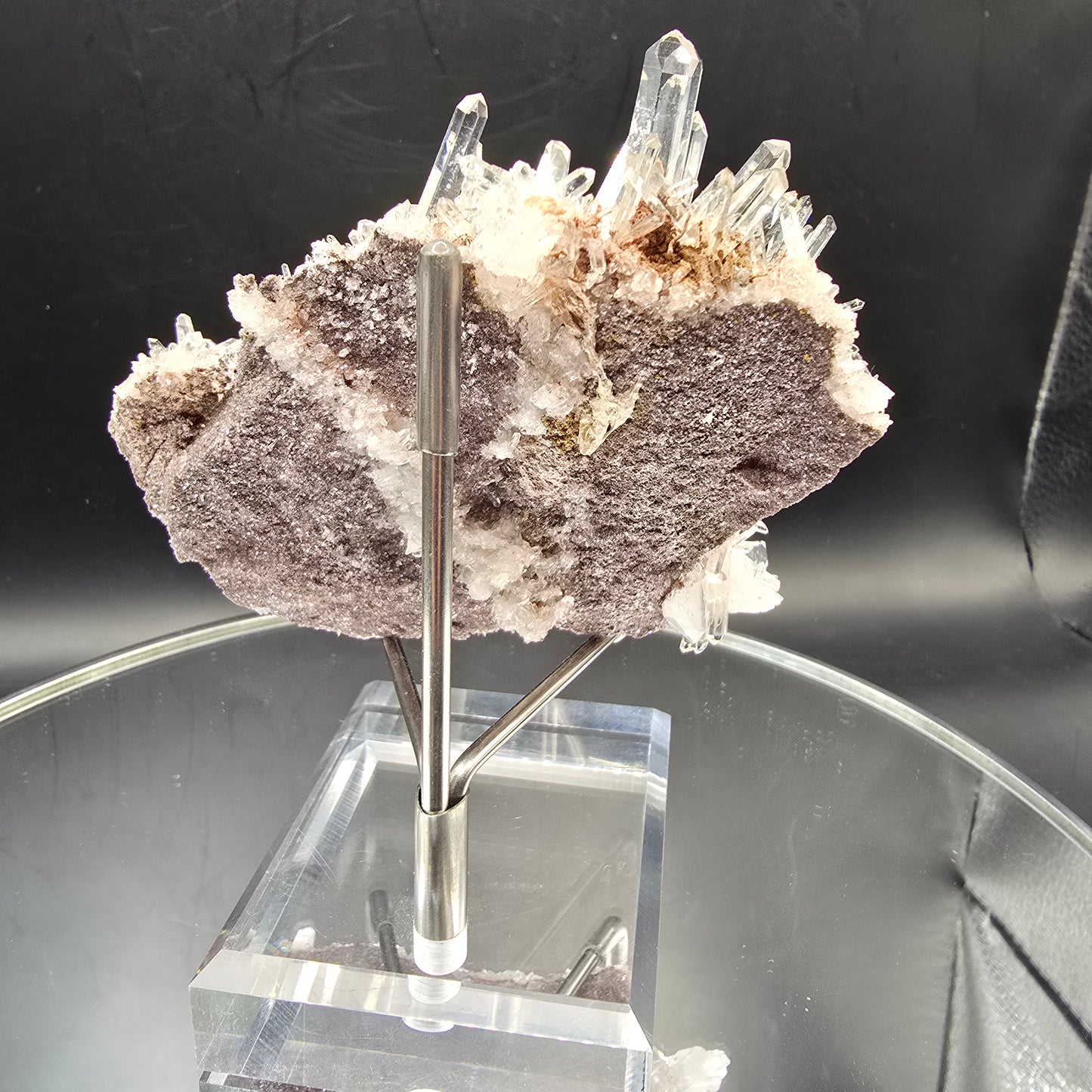 Colombian Pink Lemurian w Hematite