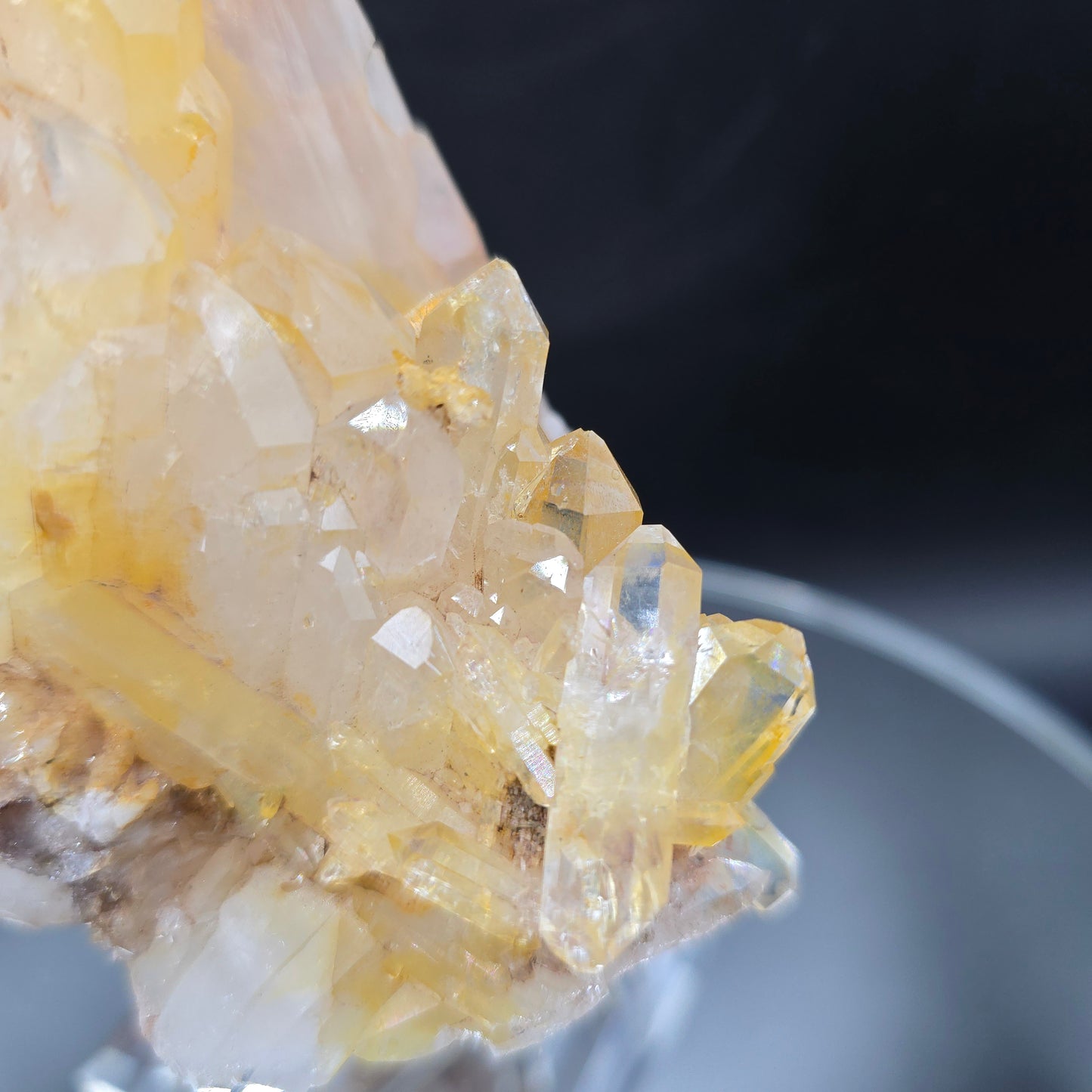 Colombian Pink Lemurian w iron inclusions