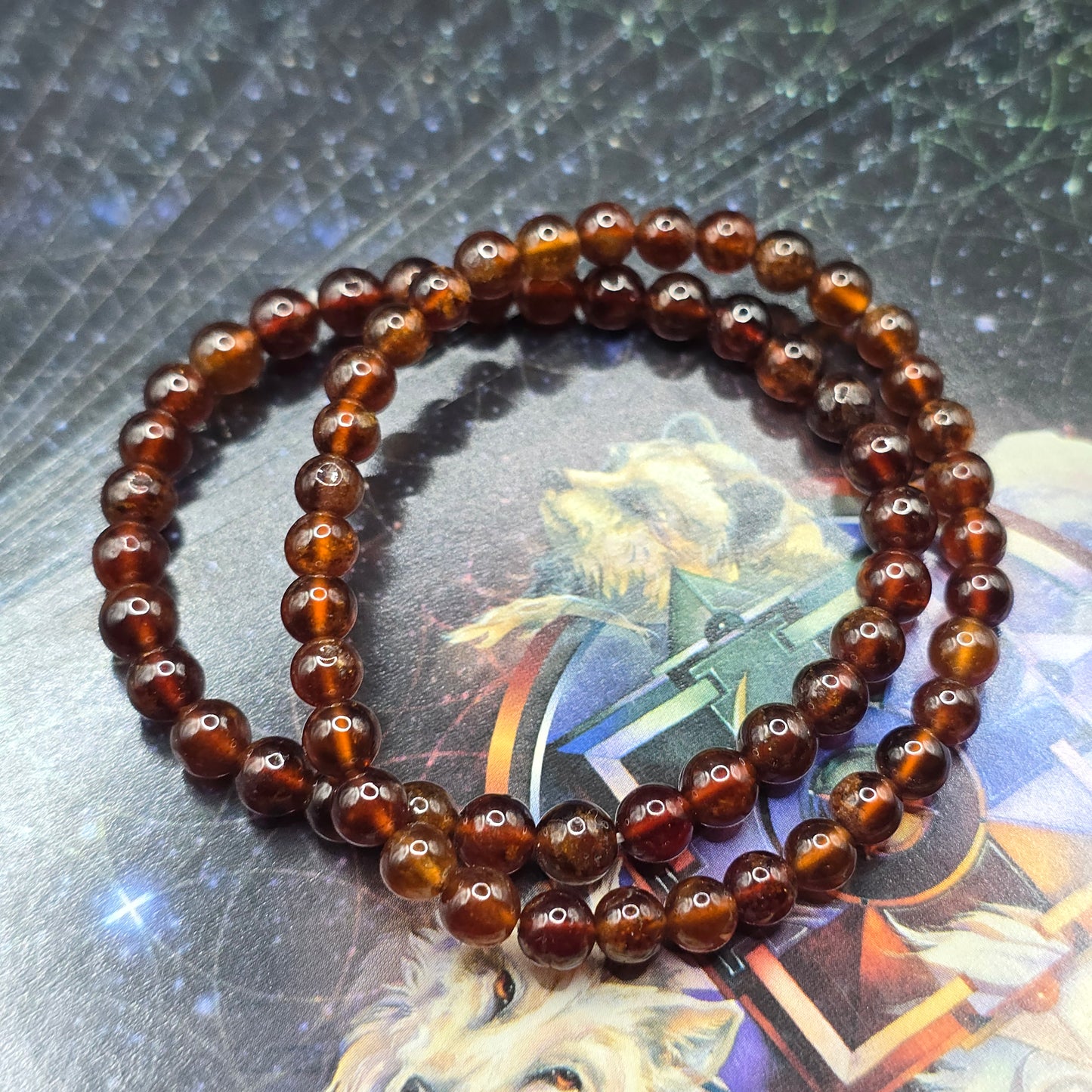 Red Garnet bracelet 6.3mm