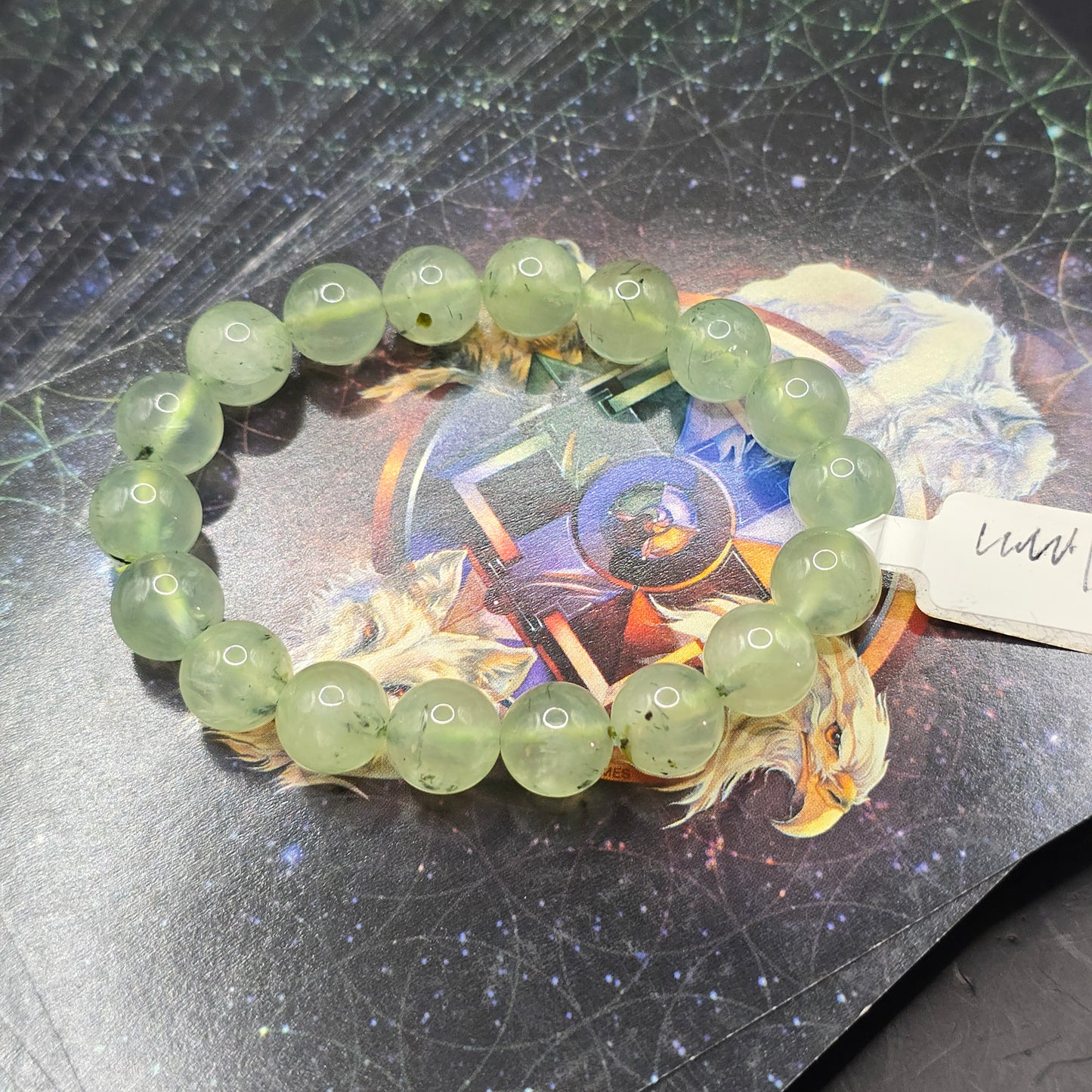 Prehnite bracelet 11mm