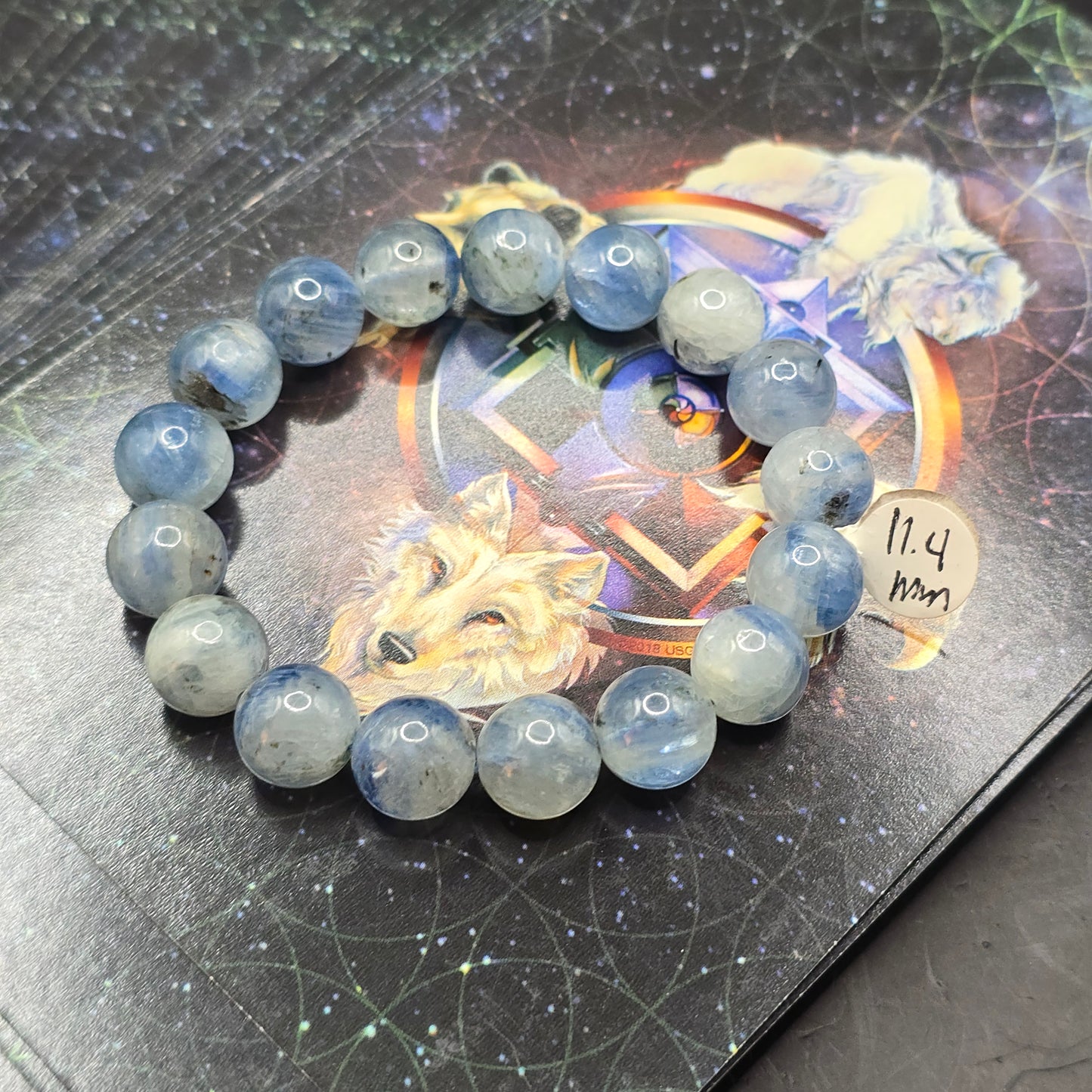 Blue Kyanite bracelet 11.4mm