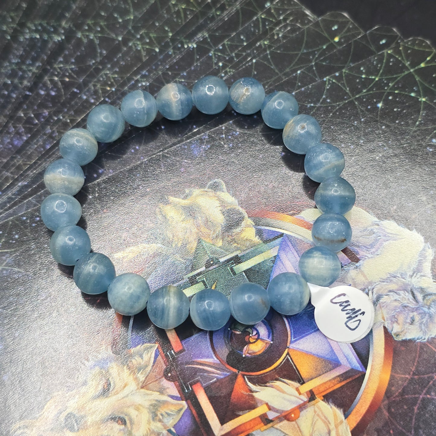 Blue Calcite 9mm bracelet