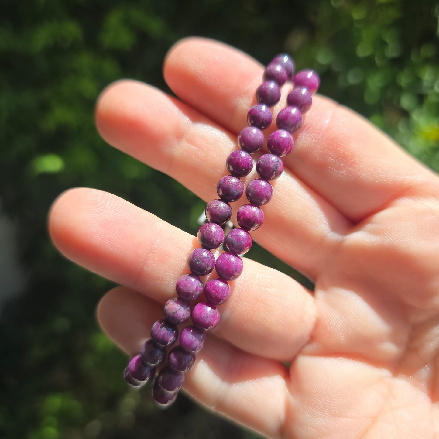 Ruby bracelet 6mm