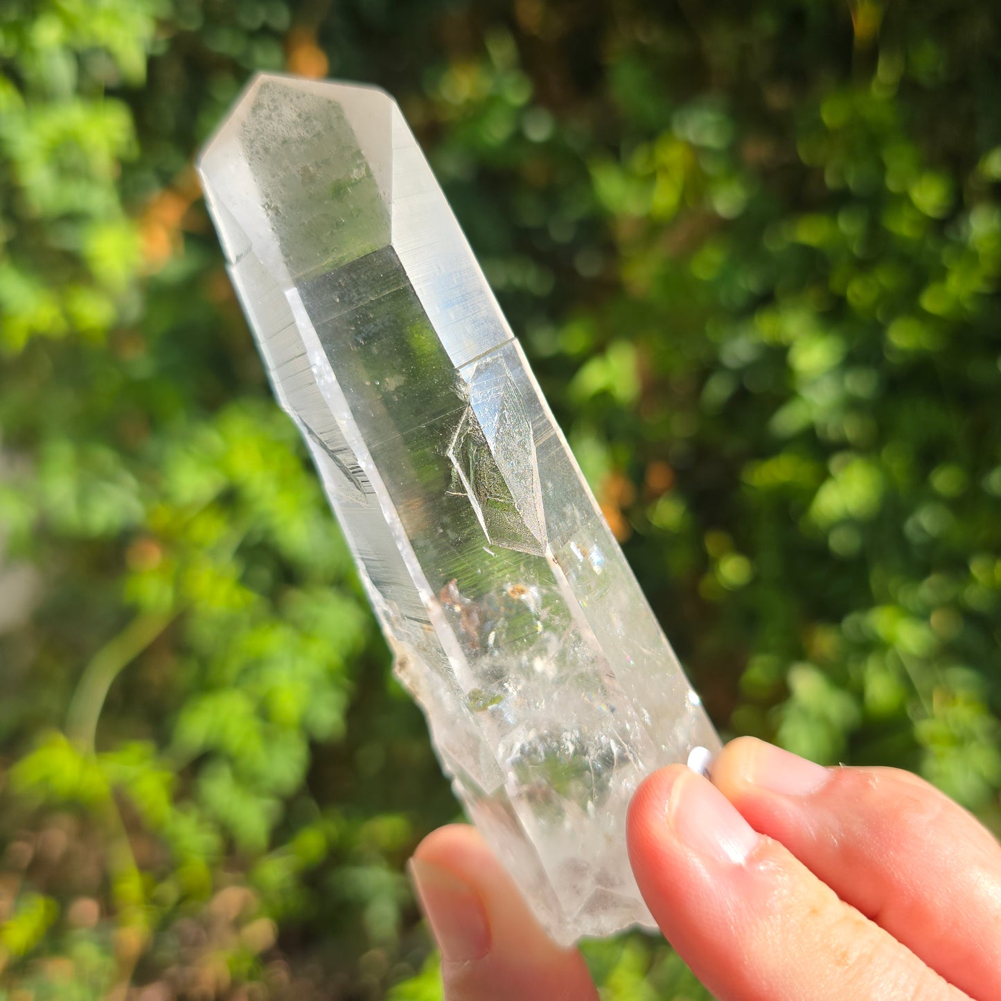 Lemurian Quartz w dendritic inclusions