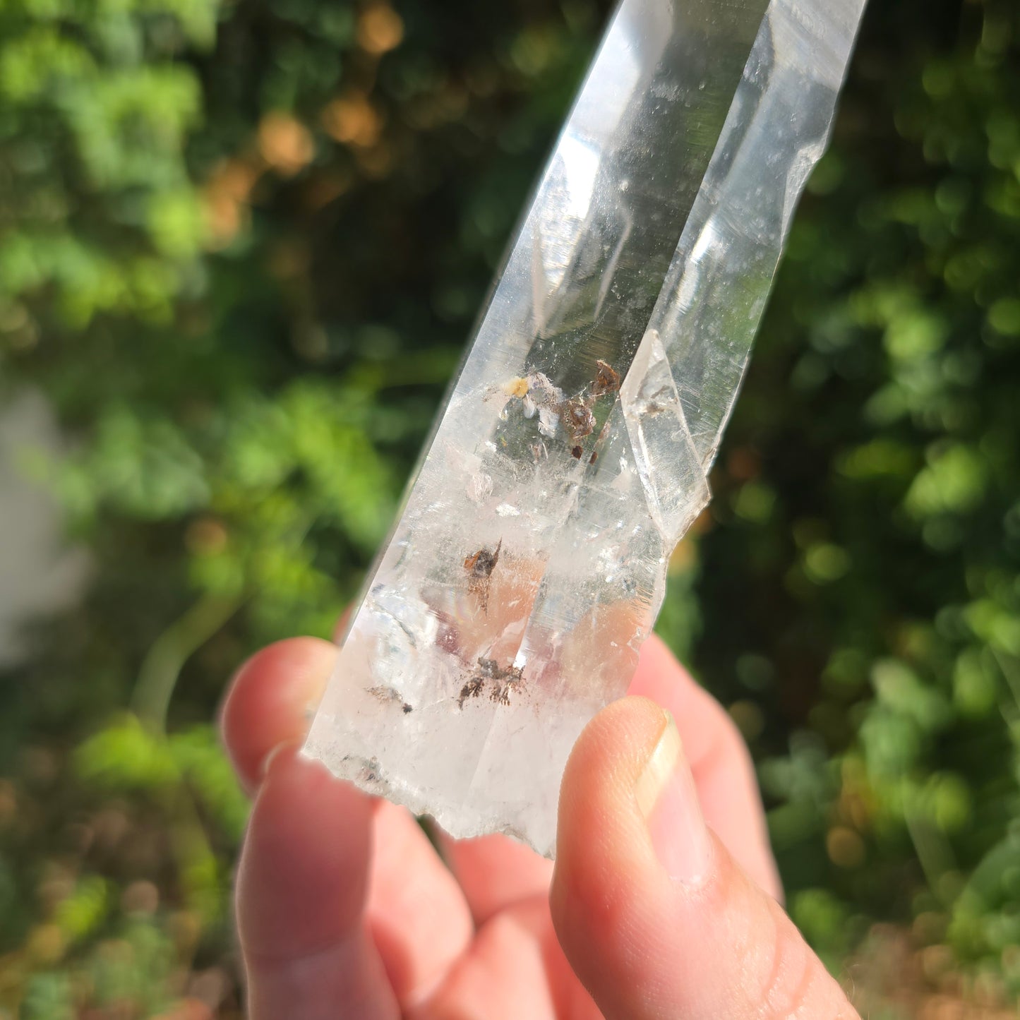 Lemurian Quartz w dendritic inclusions