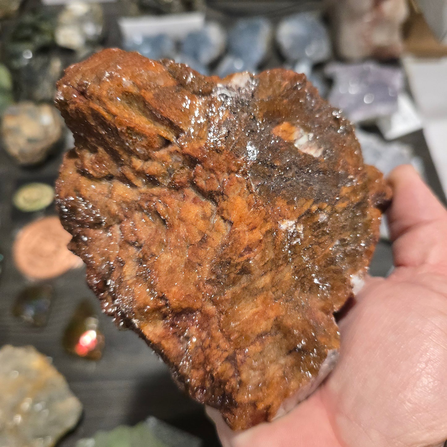 Red calcite from China