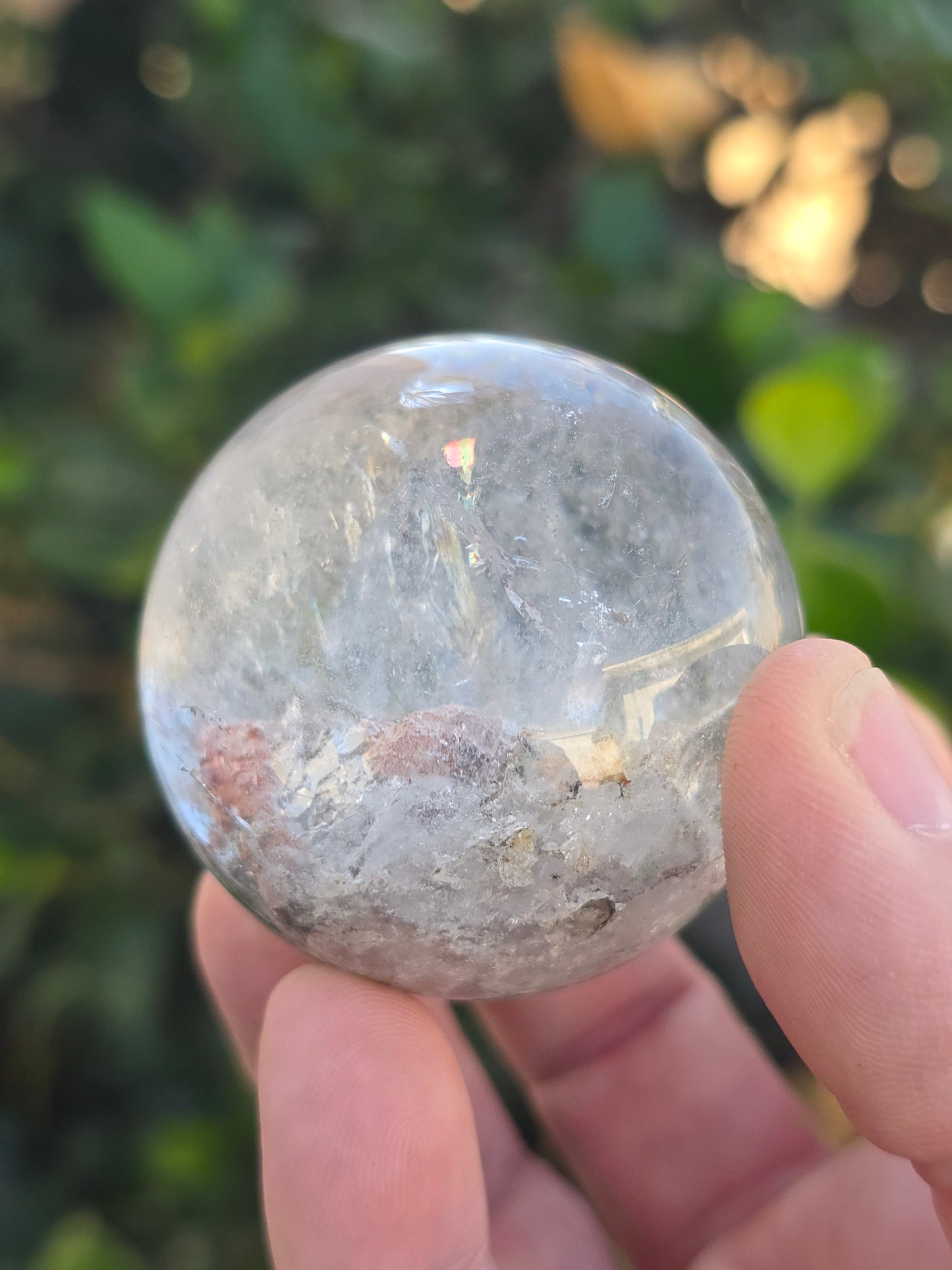 Garden Quartz (Lodolite) sphere