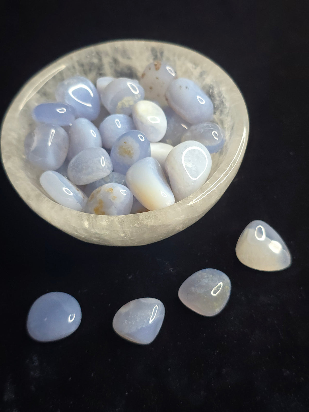 Blue Chalcedony tumble