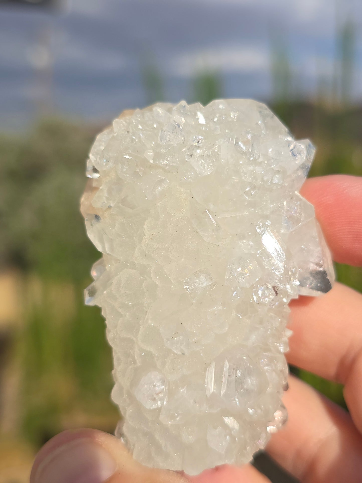 Apophyllite stalactite India