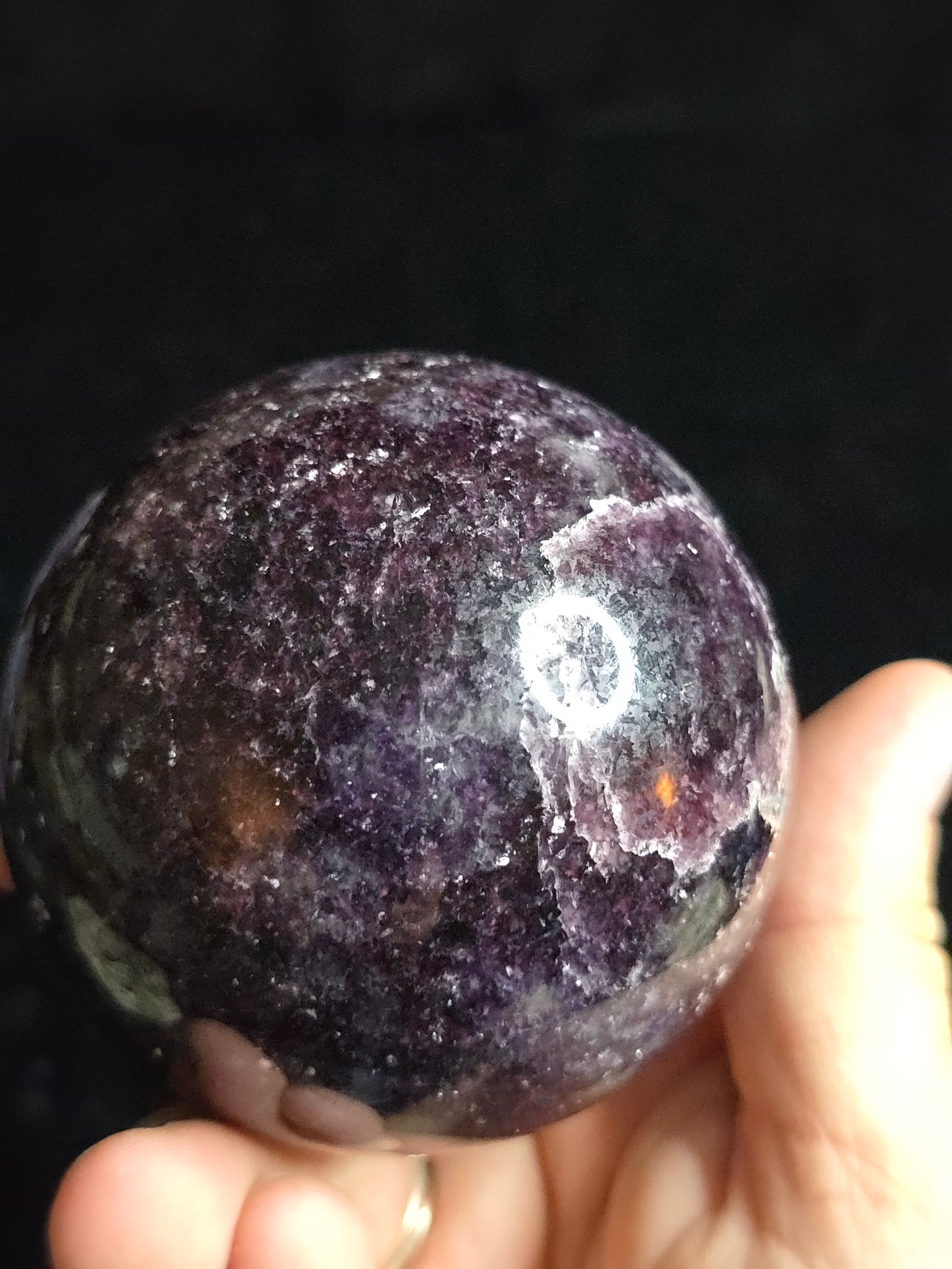 Lepidolite Sphere