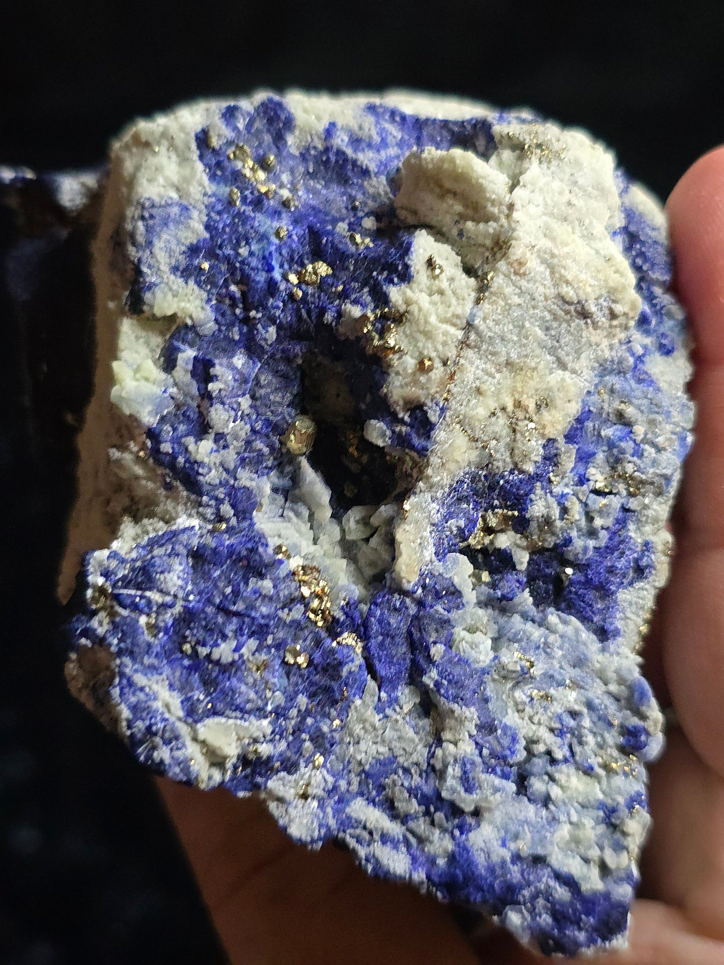Lapis w pyrite specimen