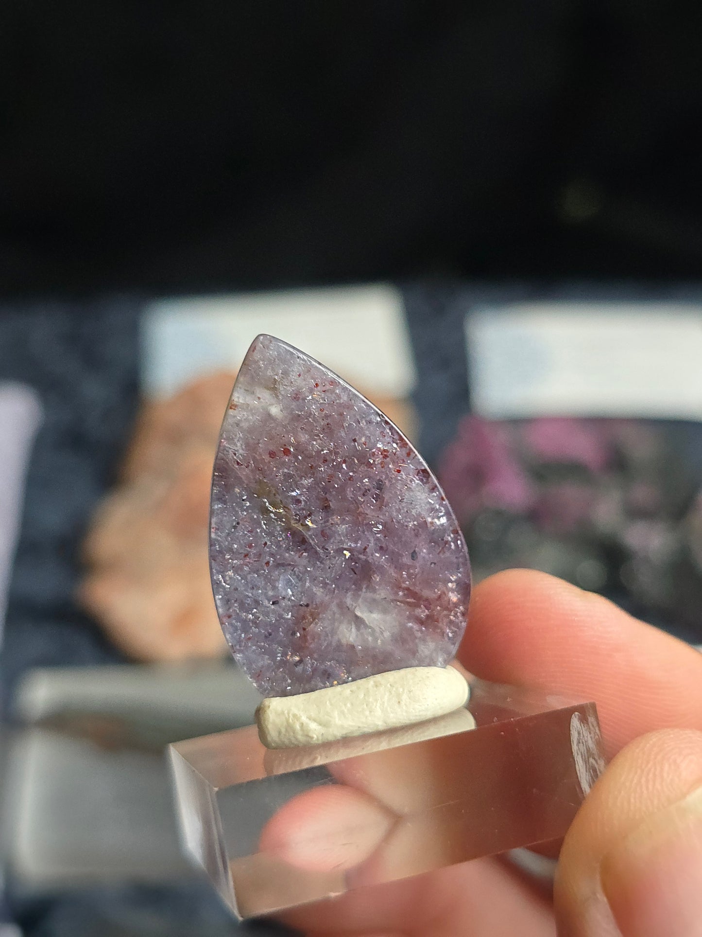 Iolite w Sunstone Cabochon