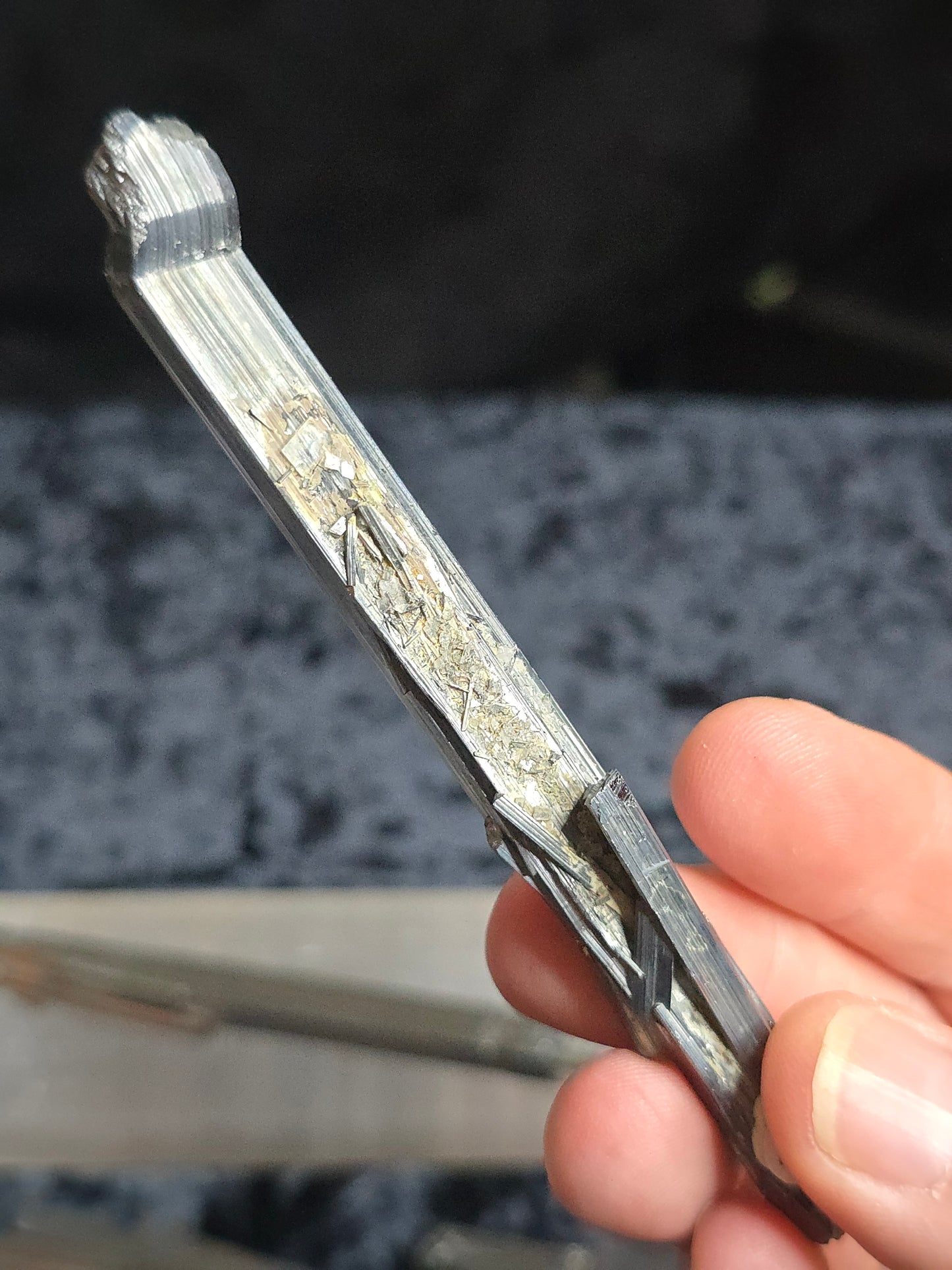 Stibnite wand from China