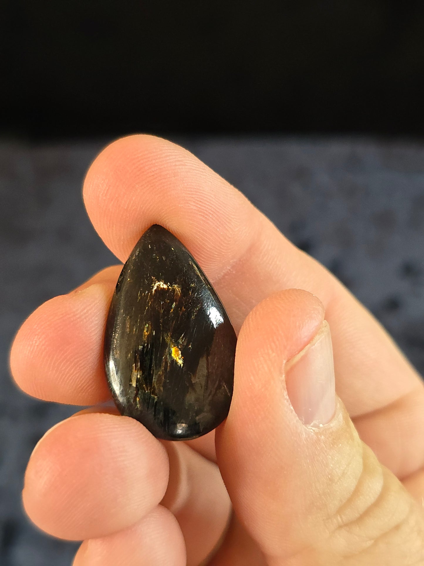 Astrophyllite cabochon