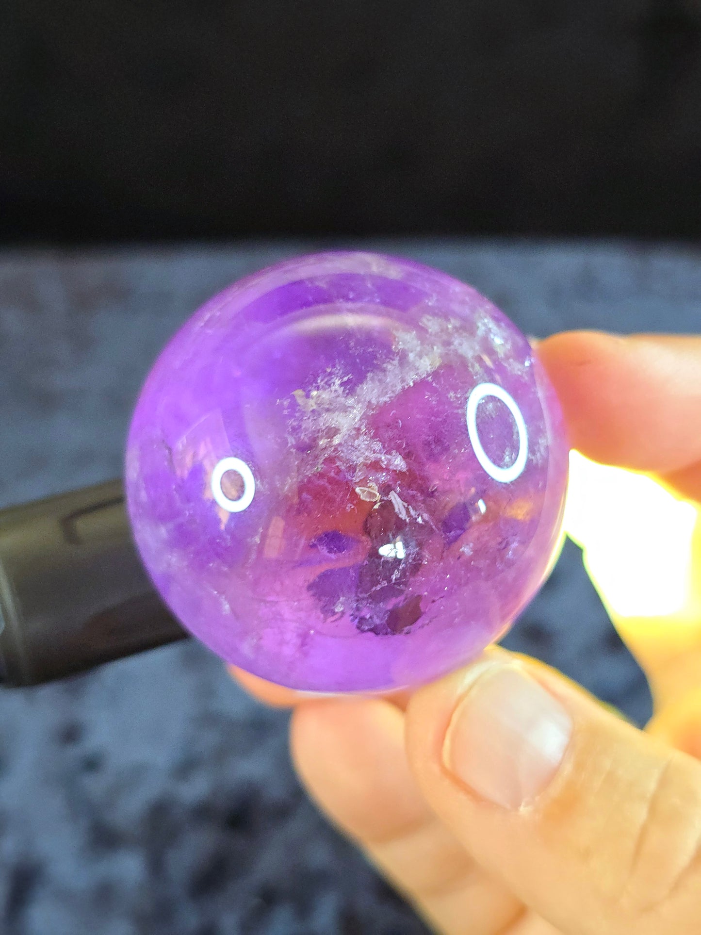 Ametrine sphere from Bolivia