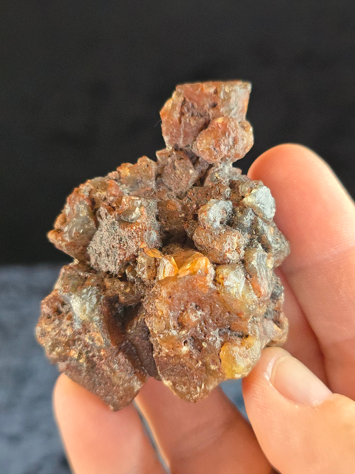 Quartz pseudomorph Aragonite from Argentina