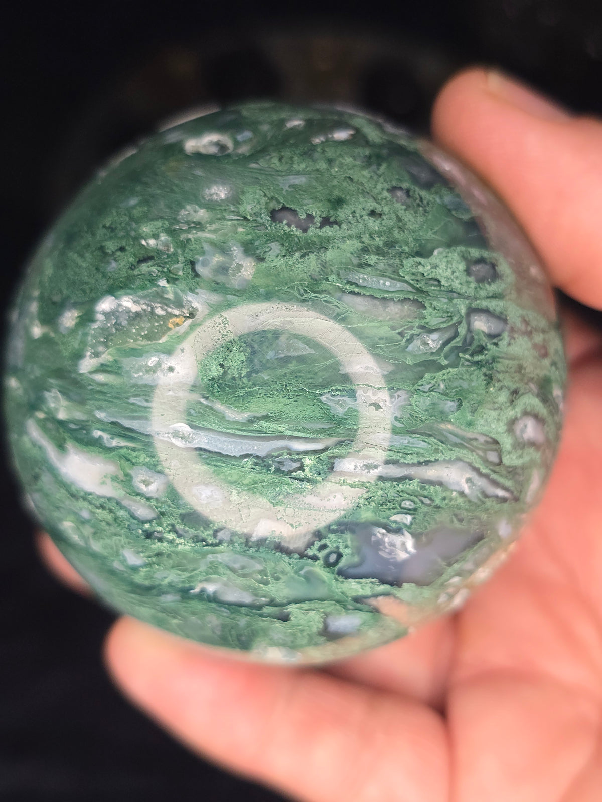 Moss Agate sphere