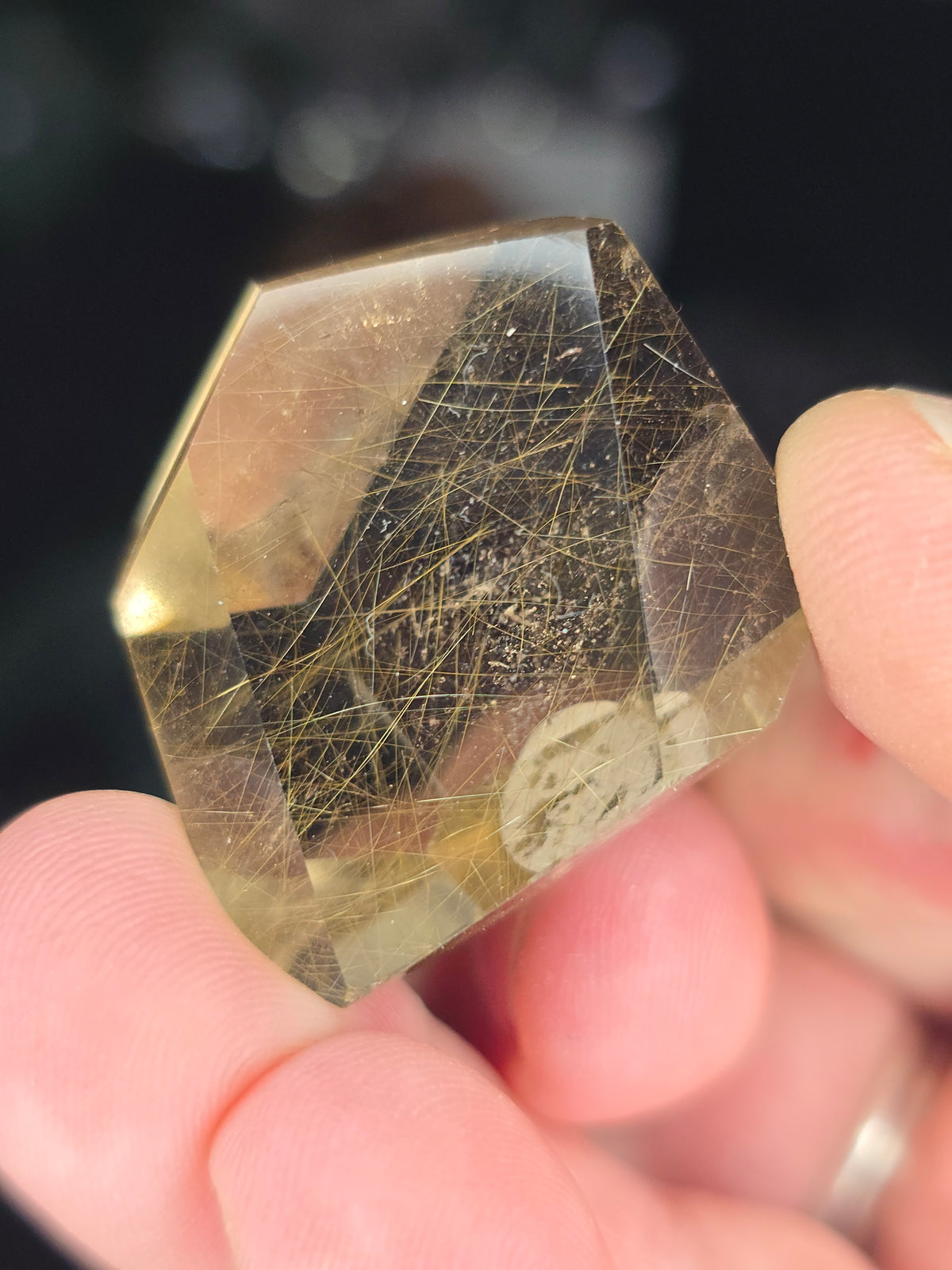 Rutilated quartz mini freeform