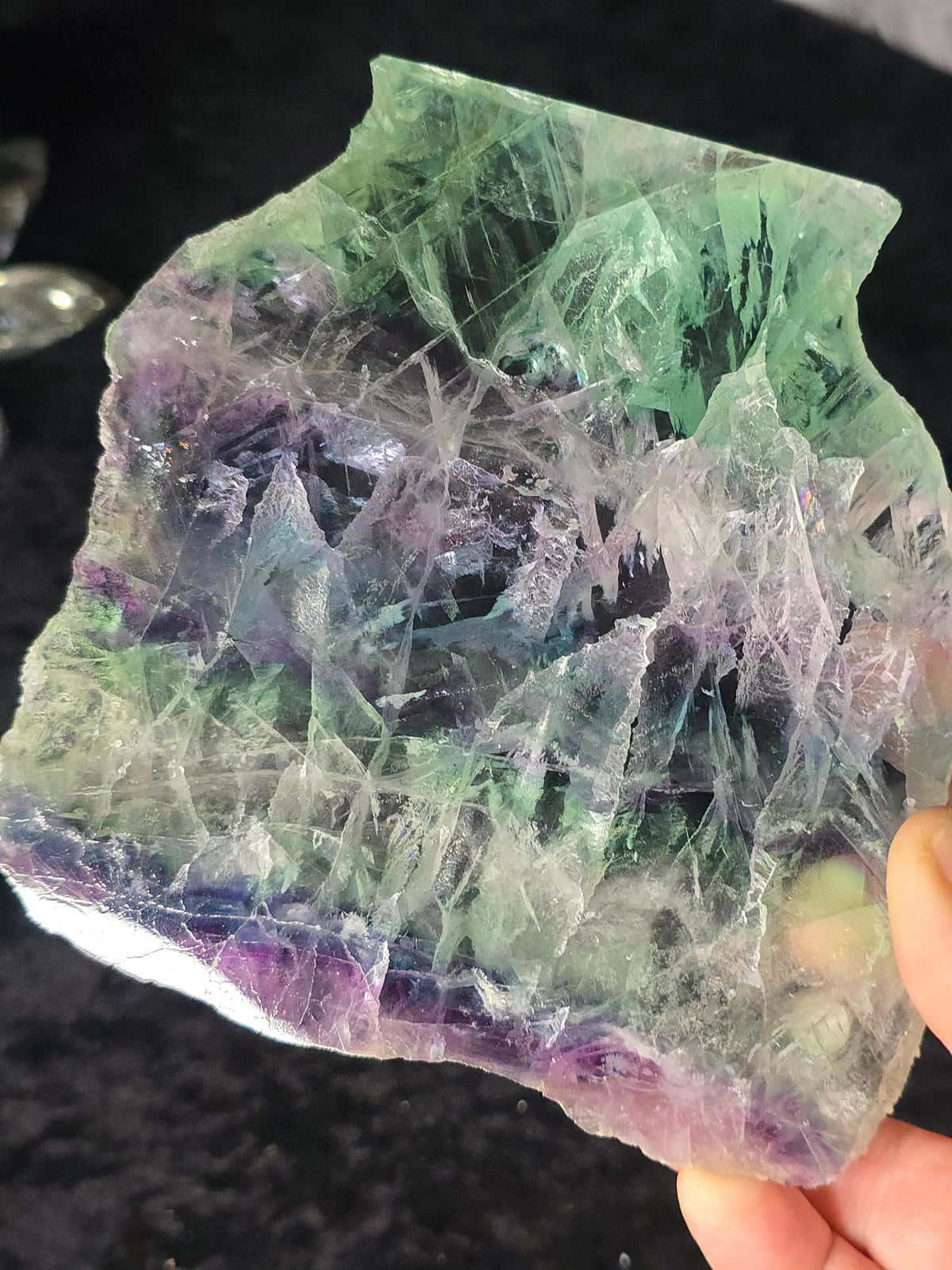 Fluorite slab from Mexico