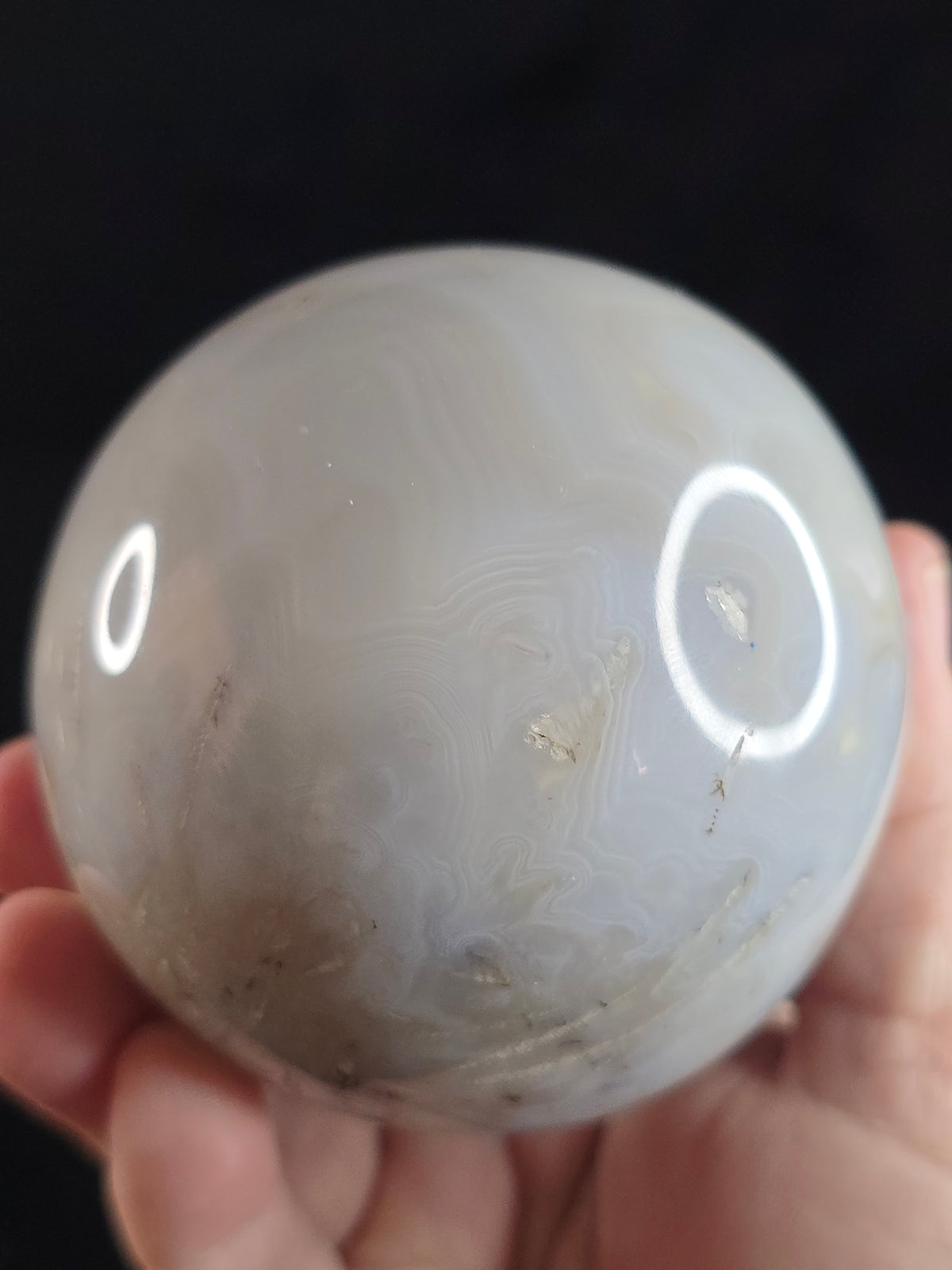 Dendritic agate sphere
