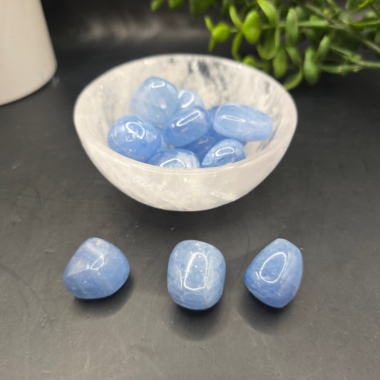Blue Calcite South Africa Tumble