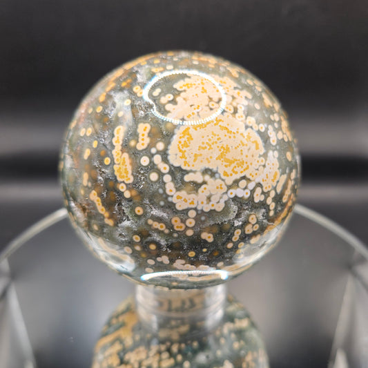 Ocean Jasper Sphere from Veinless Mine Madagascar