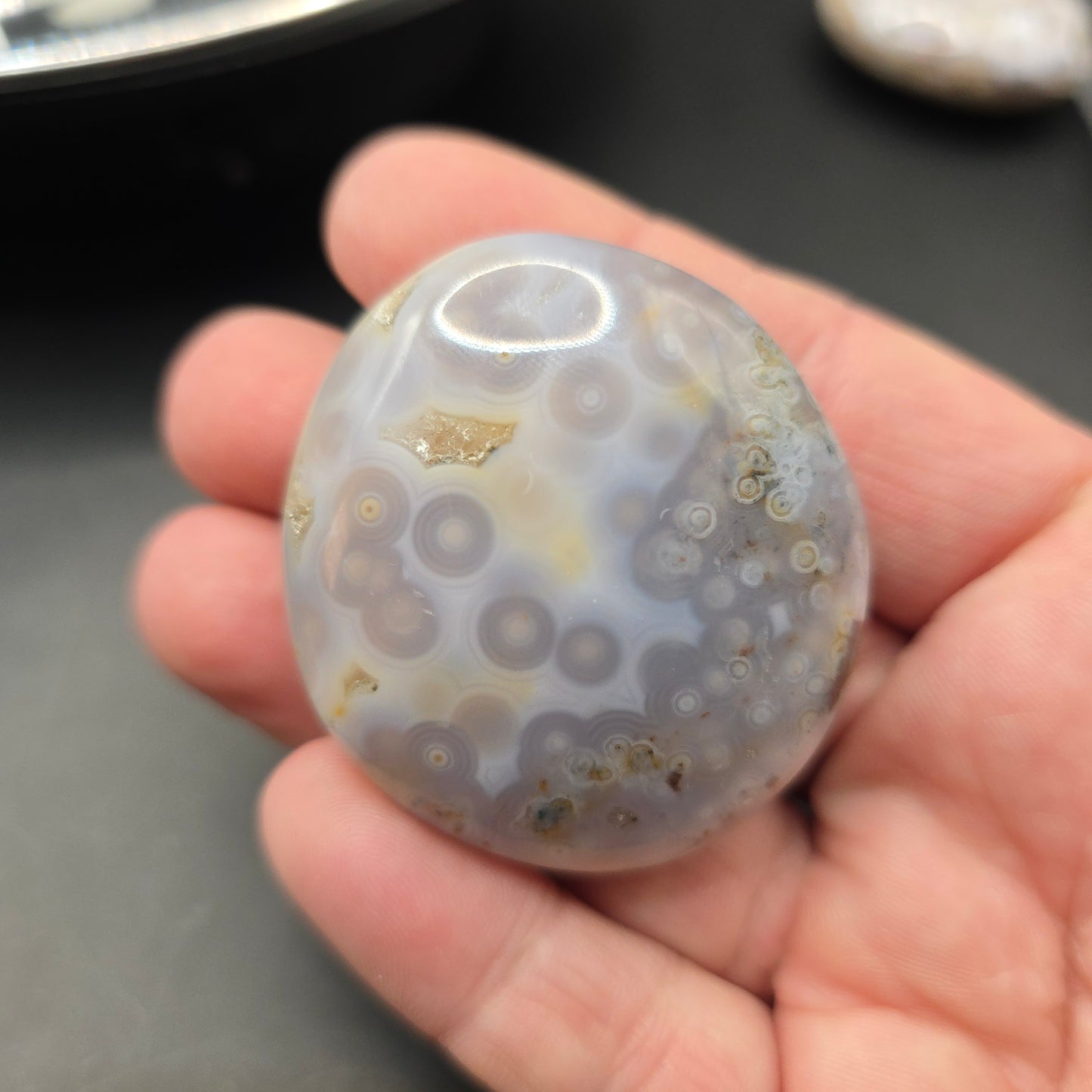 Ocean jasper vein one palm Madagascar