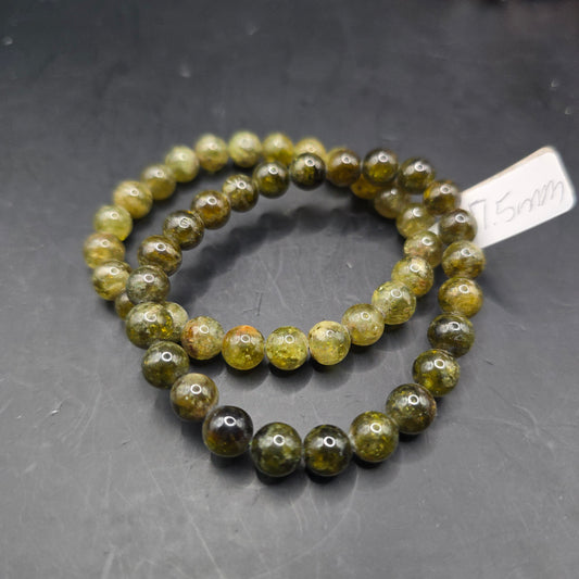 Green Garnet Bracelet 7.5mm