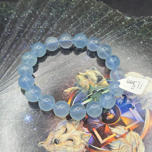 Aquamarine bracelet 11.3 mm