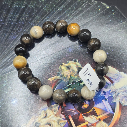 Fossilized Palm Root Bracelet 11.5 mm