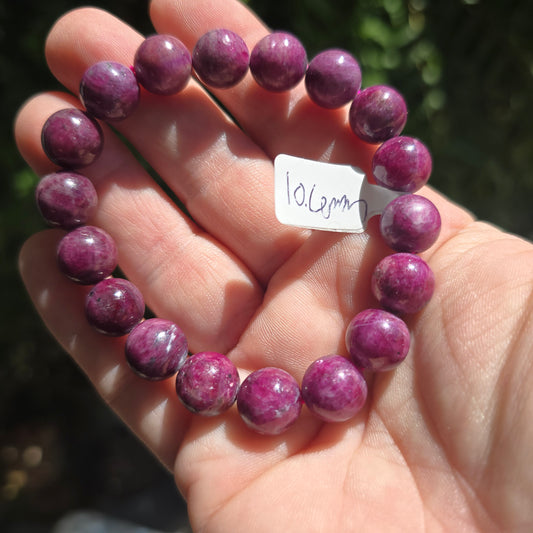 Ruby bracelet 10.6 mm