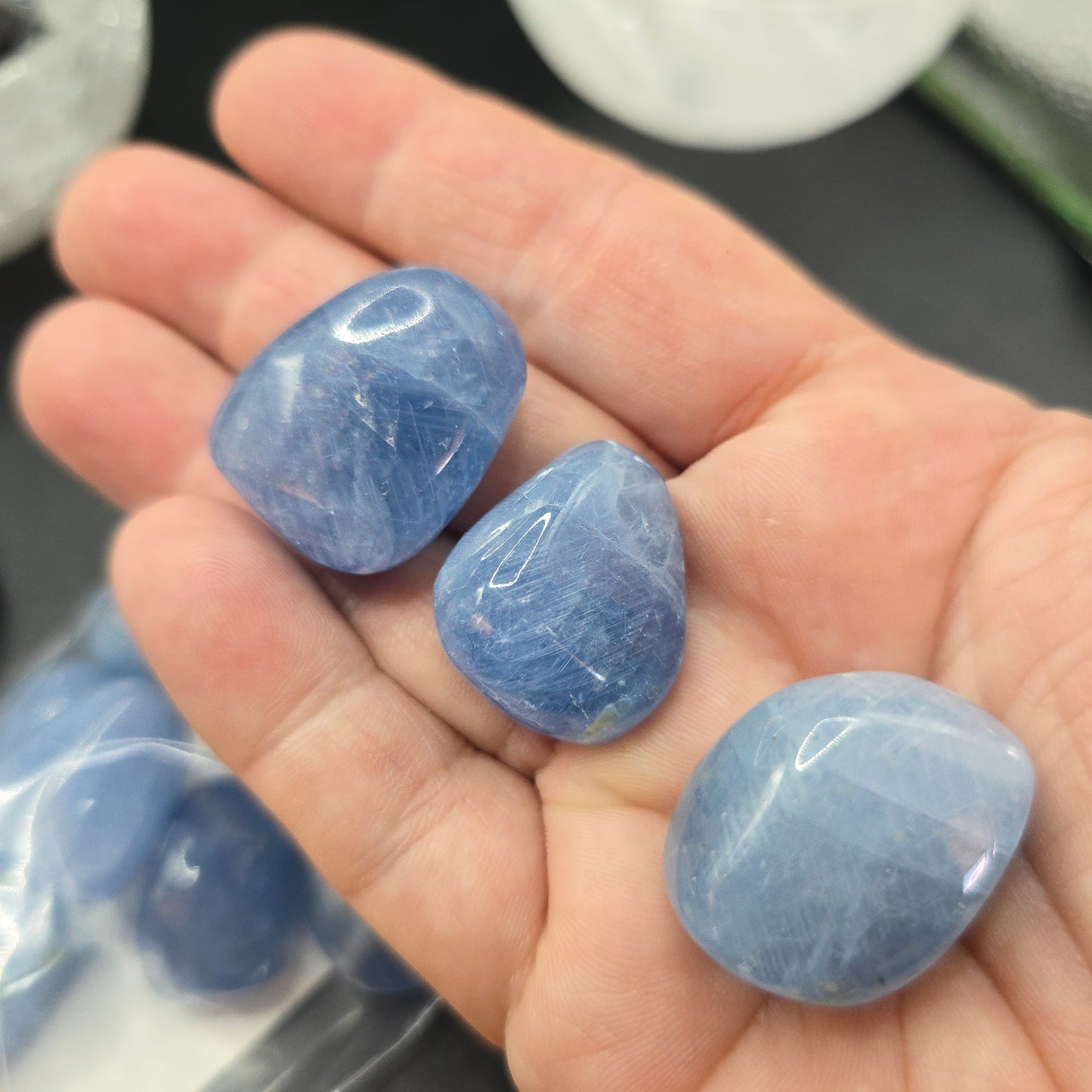 Blue Calcite South Africa Tumble