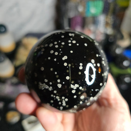 Stardust Obsidian sphere Mexico