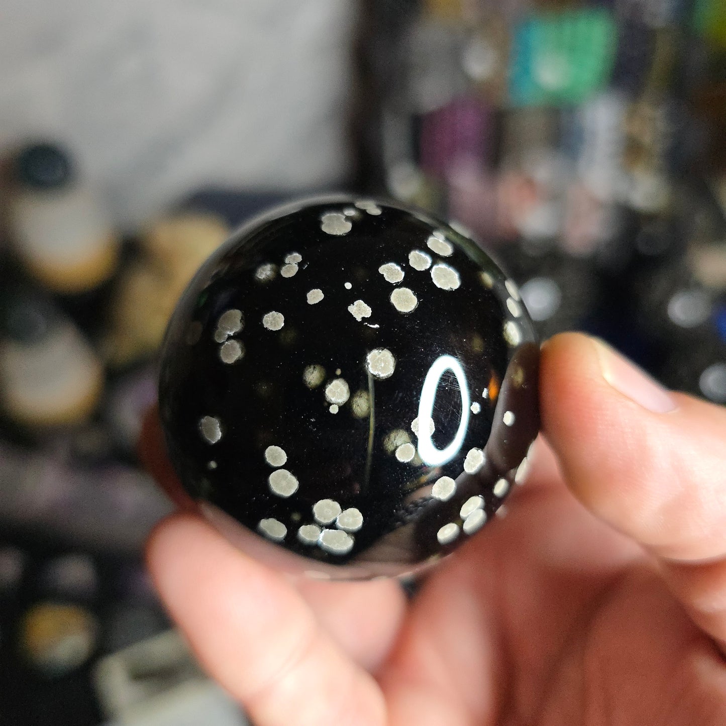 Stardust Obsidian sphere Mexico