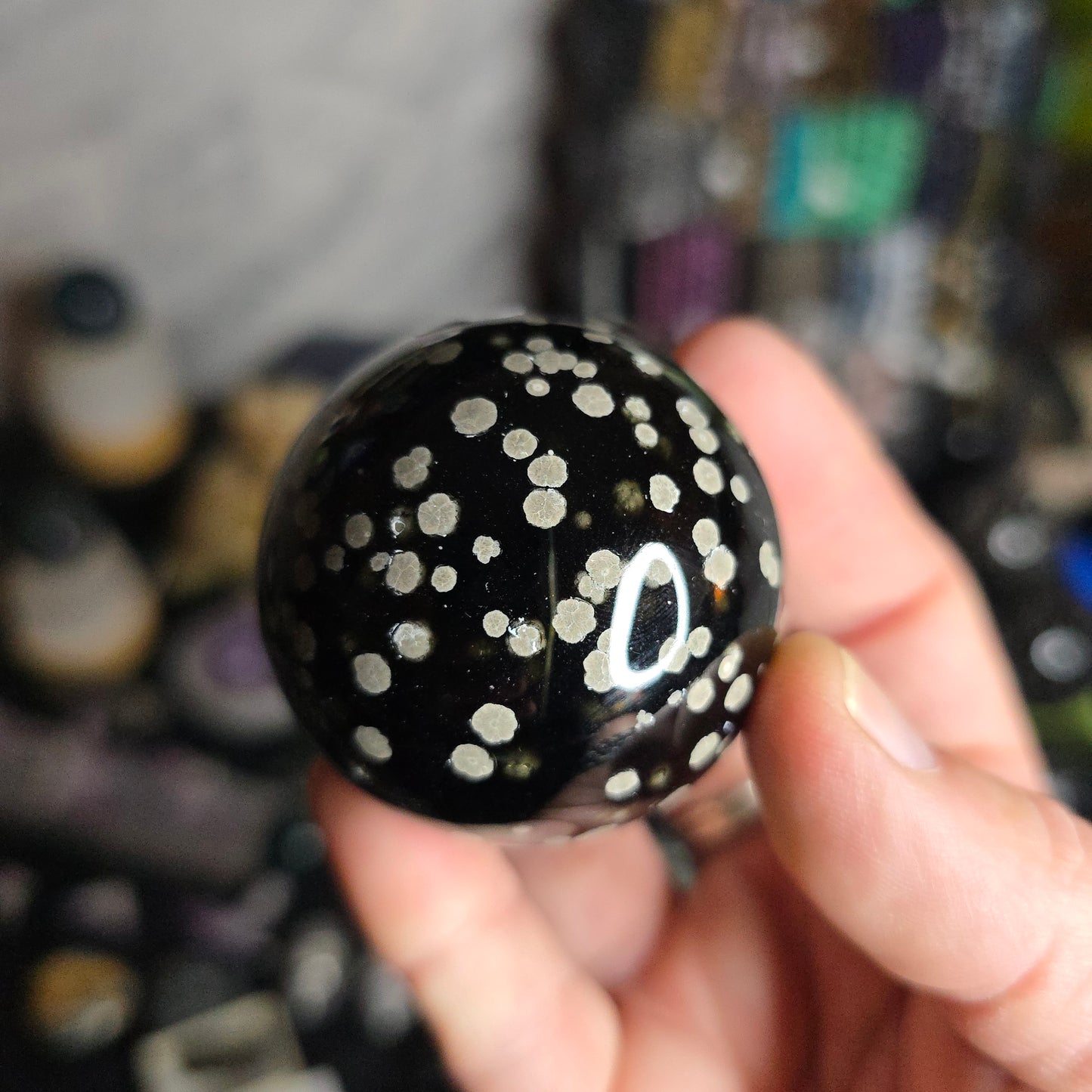 Stardust Obsidian sphere Mexico