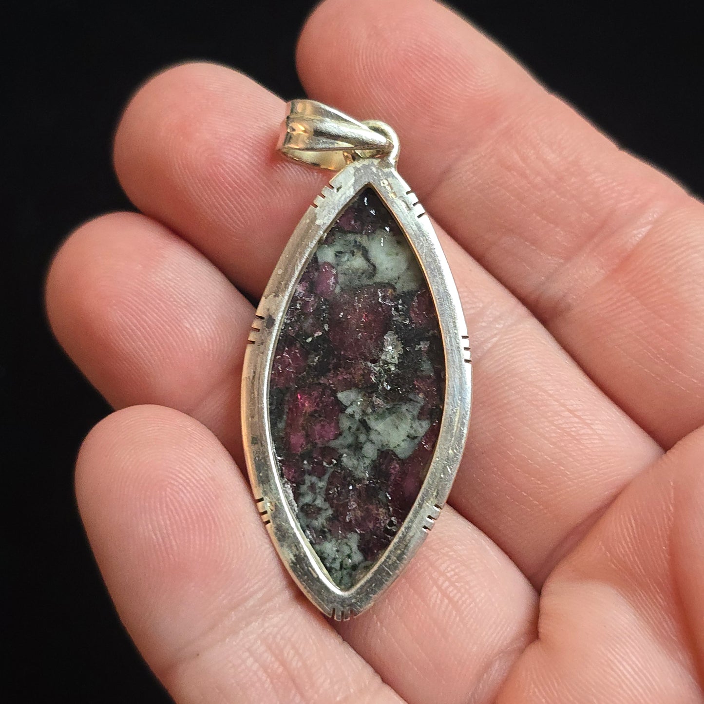 Eudialyte pendant
