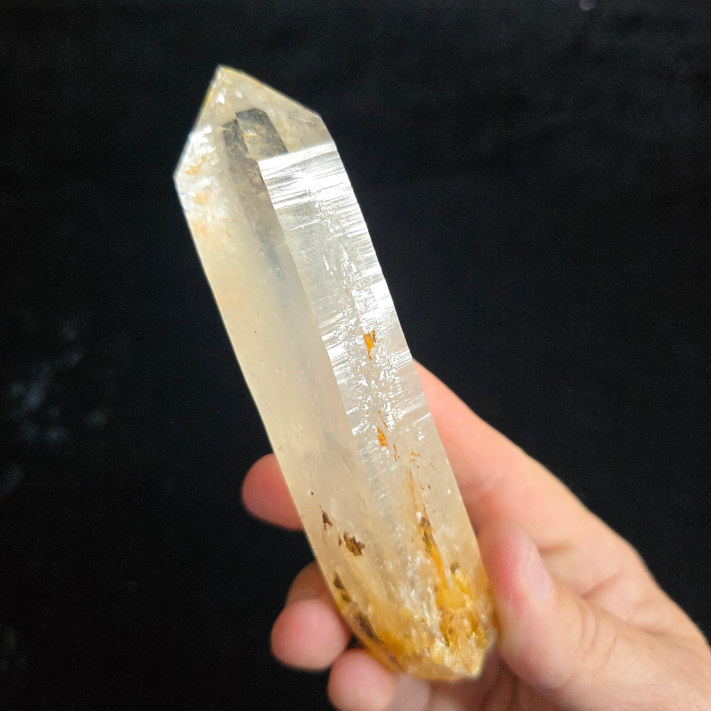 Colombian Blue smoke Lemurian Quartz